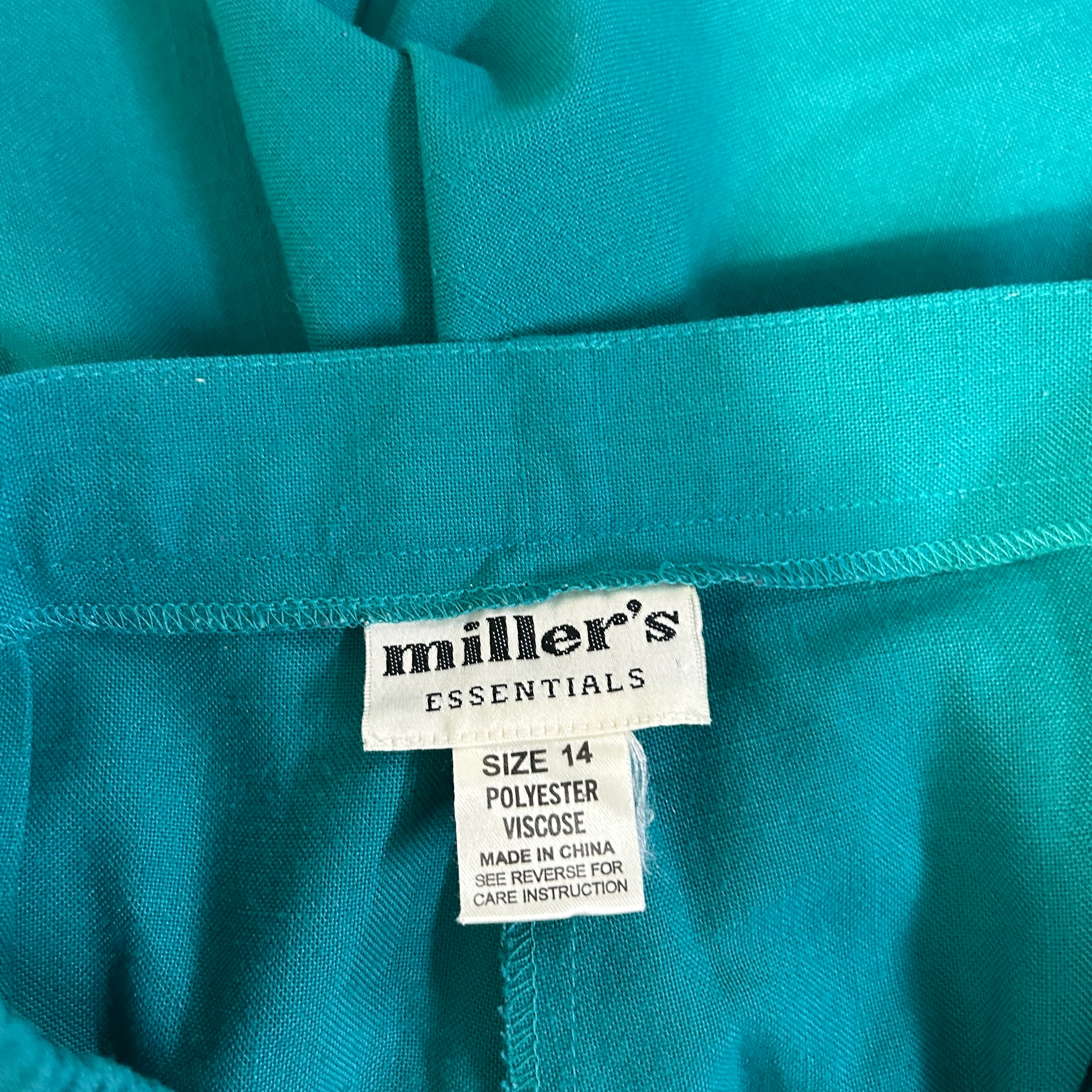 Vintage Millers Teal Shorts - Size 14 - Image 3