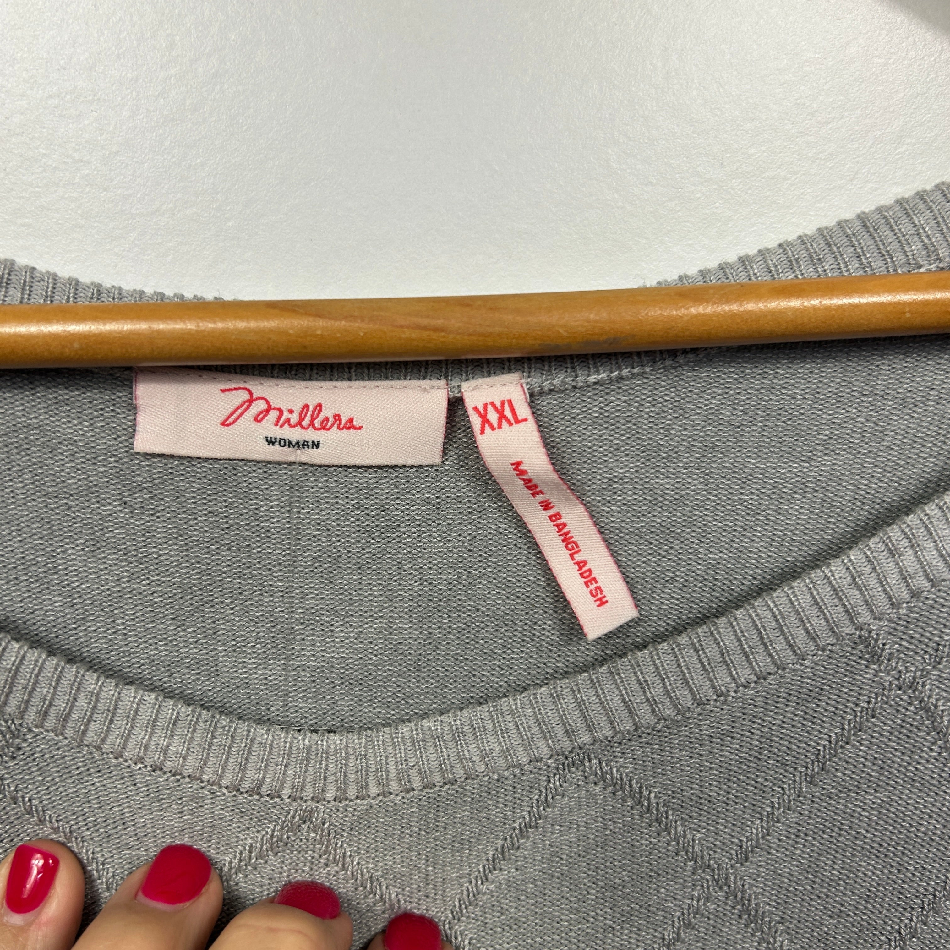 Millers Grey Jumper - Size XXL - Image 2