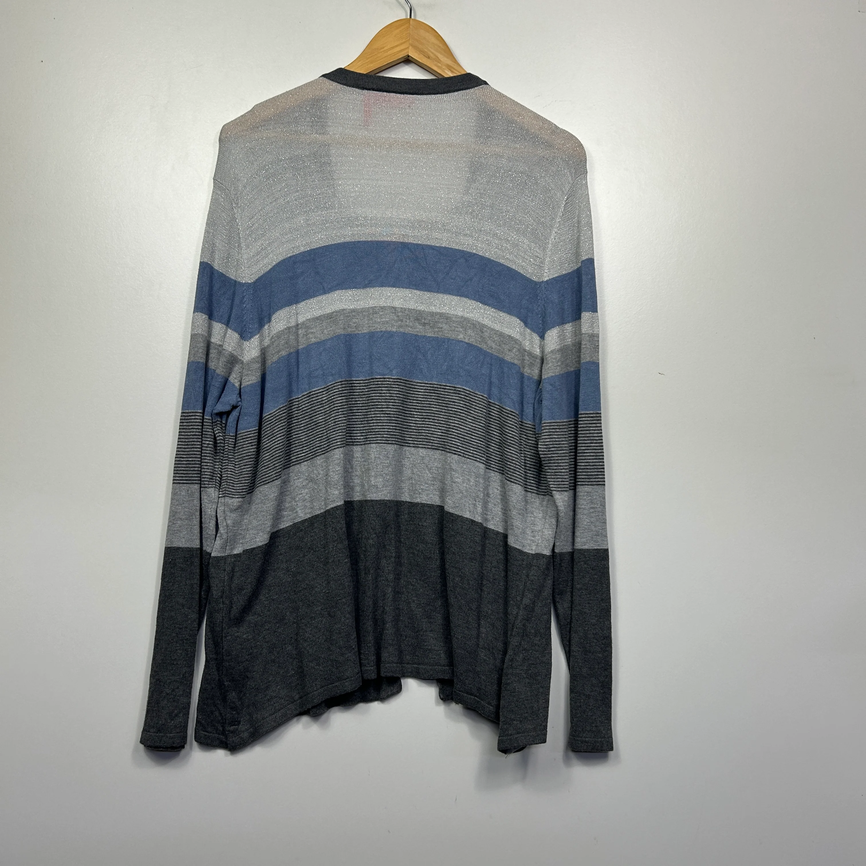 Millers Grey Stripe Cardigan Set - Size XXL - Image 4