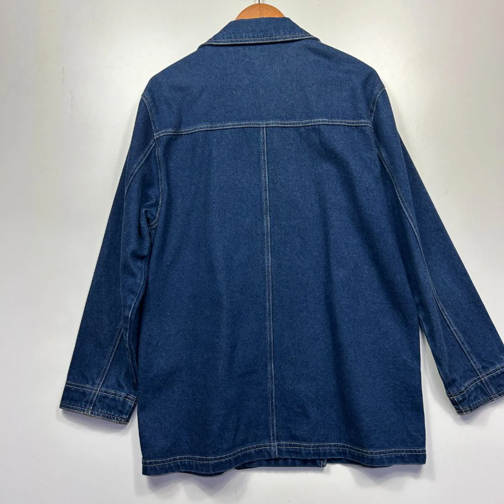 Vintage Millers Blue Cotton Denim Jacket Coat - Size 14 - Image 2