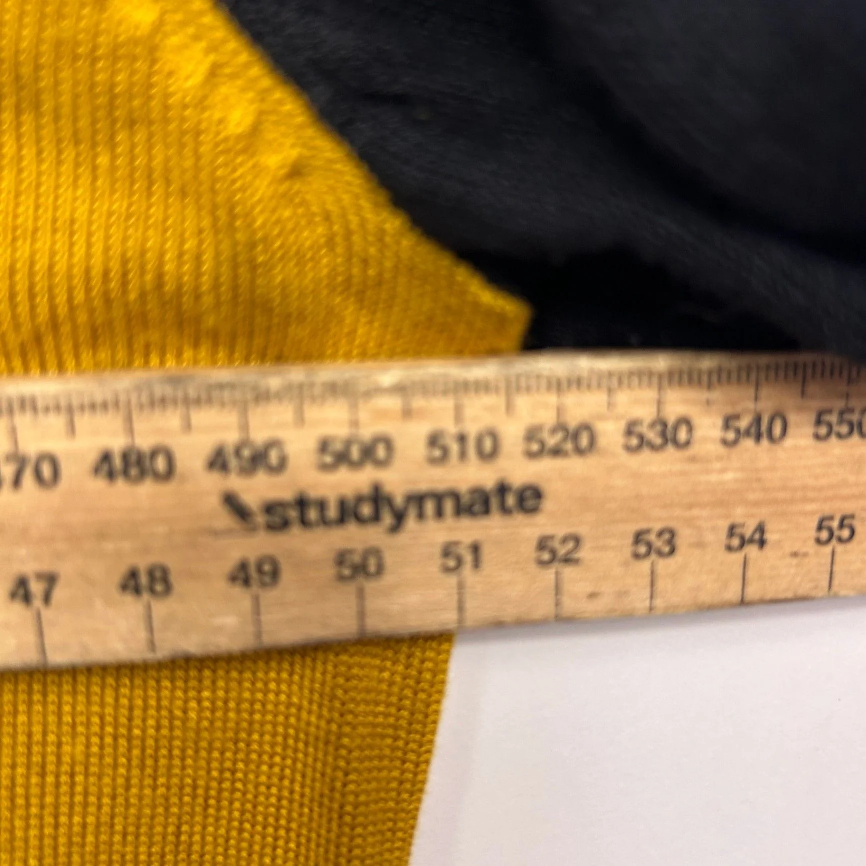 Millers Jumper Knit Top Long Sleeve Colourblock Black Mustard Viscose Size 14 Large - Image 6