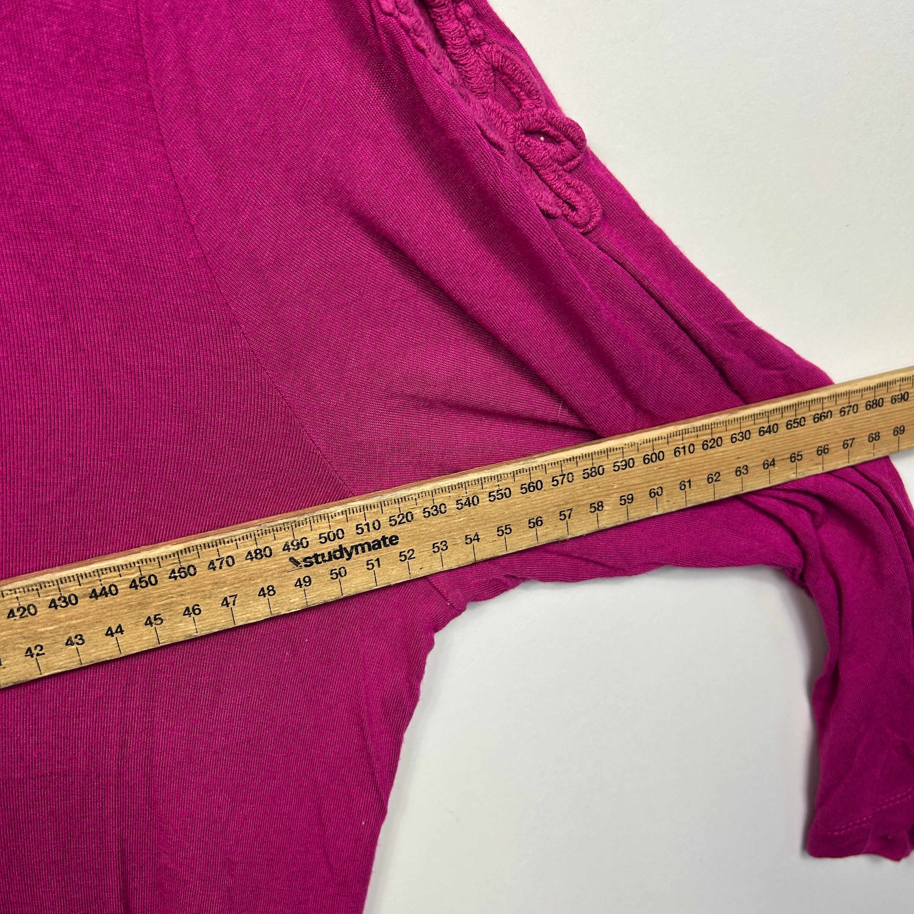 Millers Magenta Lace Detail Tunic Top - Size 16 - Image 5