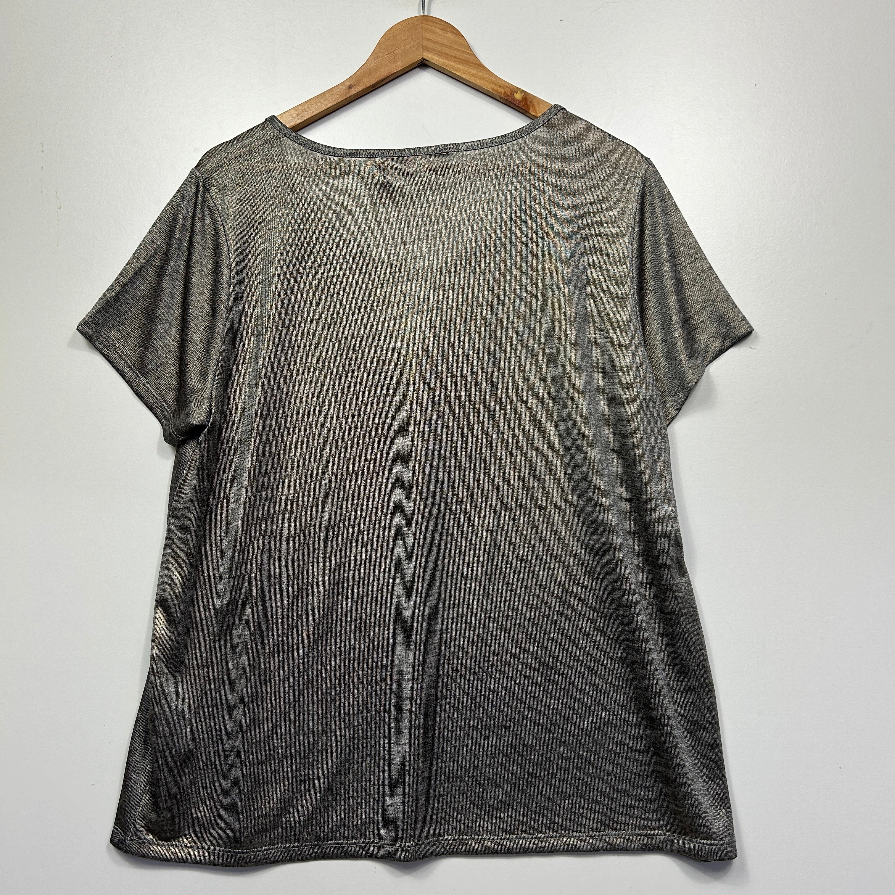 Millers Metallic Short Sleeve Top - Size 16 - Image 3