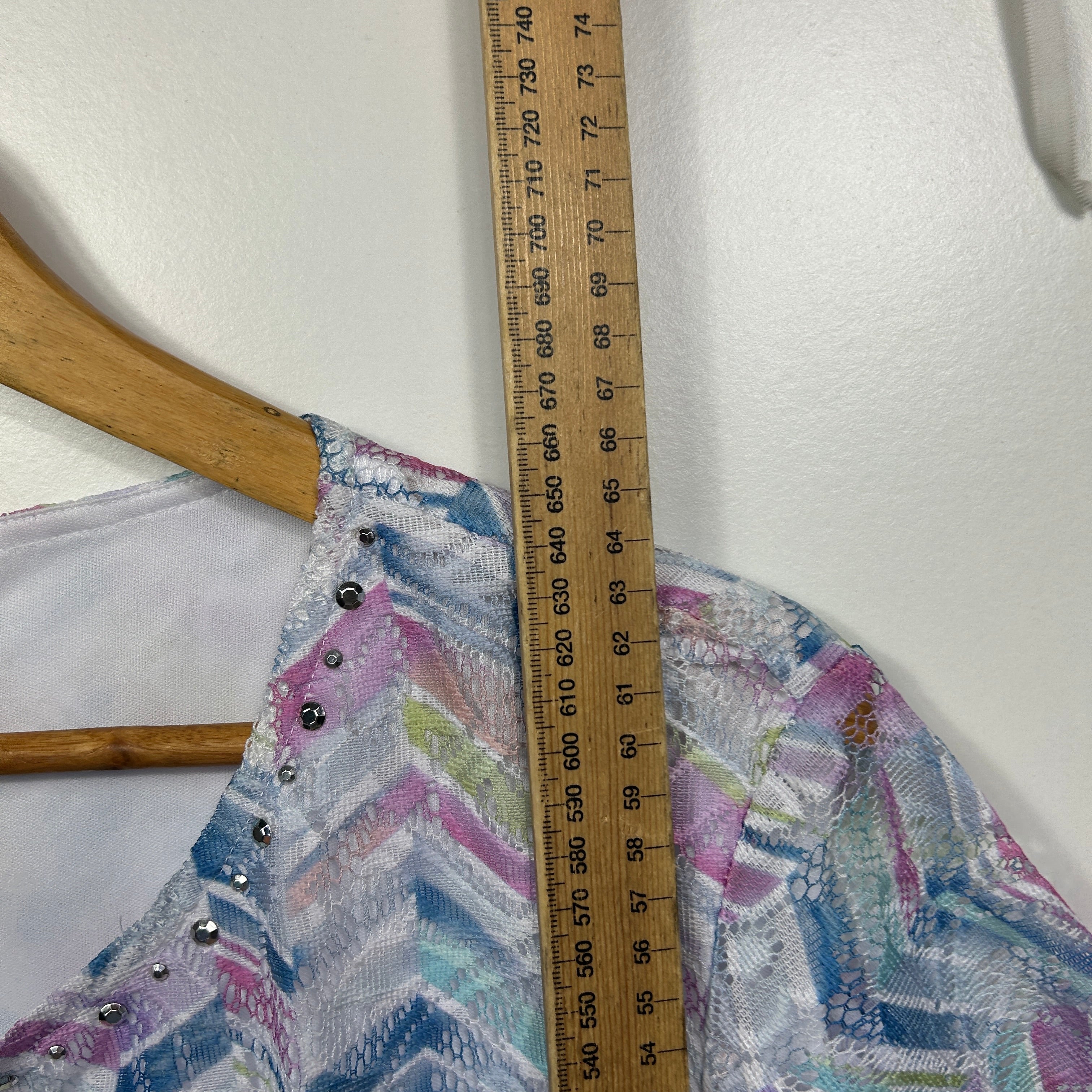 Millers Multicoloured Chevron Print Top - 20 - Image 6