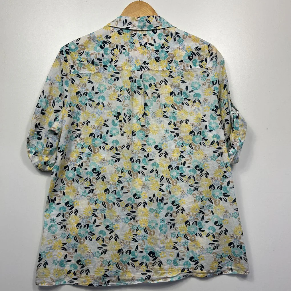 Millers Multicoloured Cotton Floral Shirt - Size 14 - Image 2