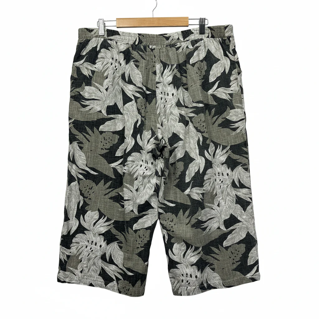 Millers Multicoloured Leaf Print Cropped Pants - Size 18 - Image 2
