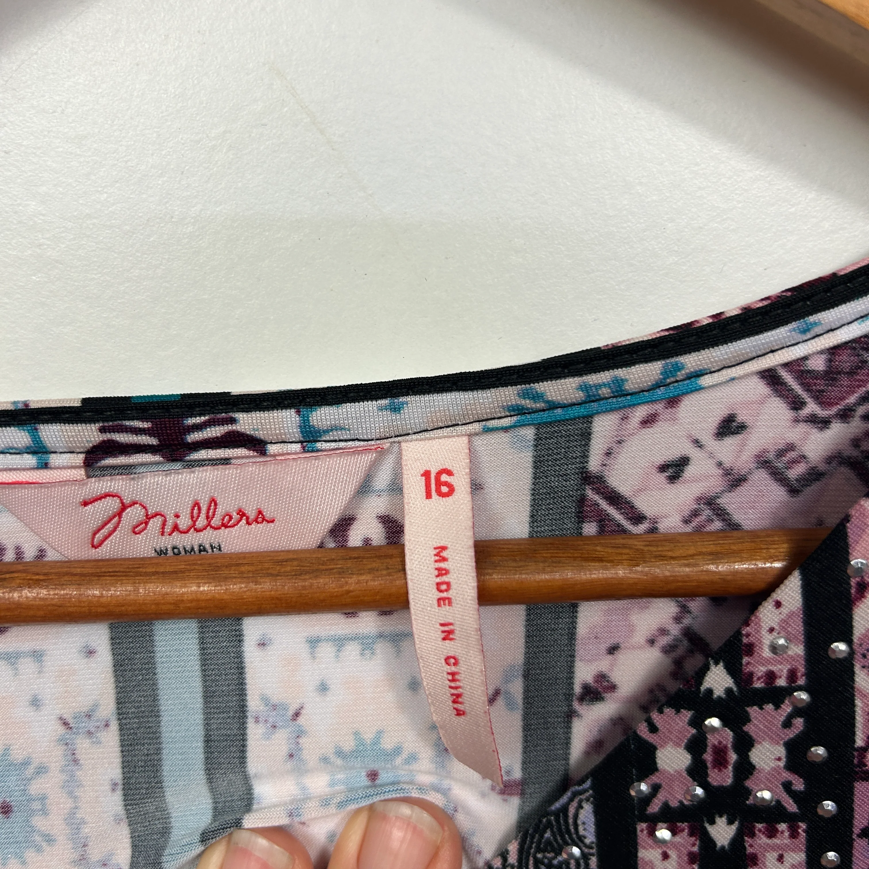 Millers Multicoloured Paisley Print Tunic - Size 16 - Image 3