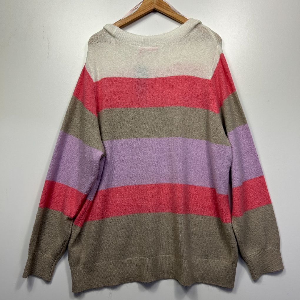 Millers Multicoloured Stripe Jumper - Size 2XL - Image 2