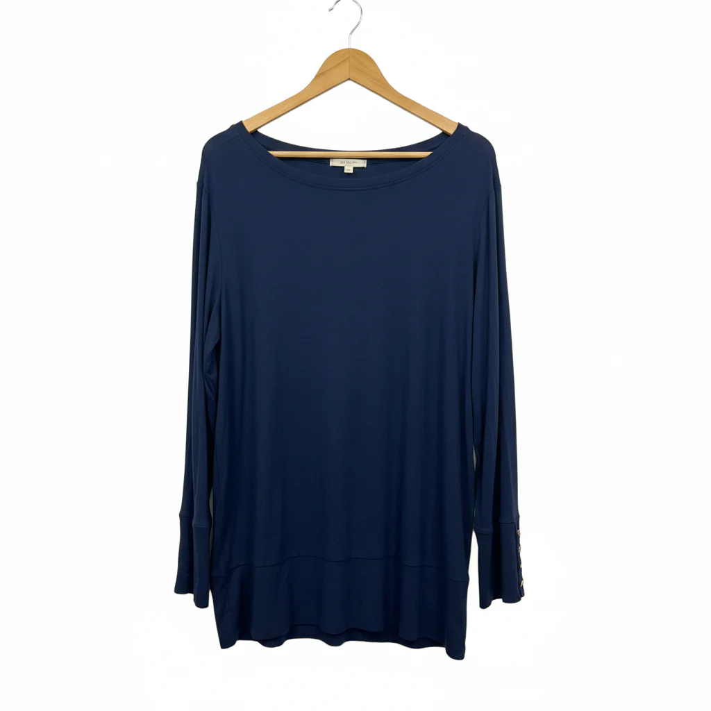 Millers Navy Long Sleeve Casual Top - Size 22 - Image 2