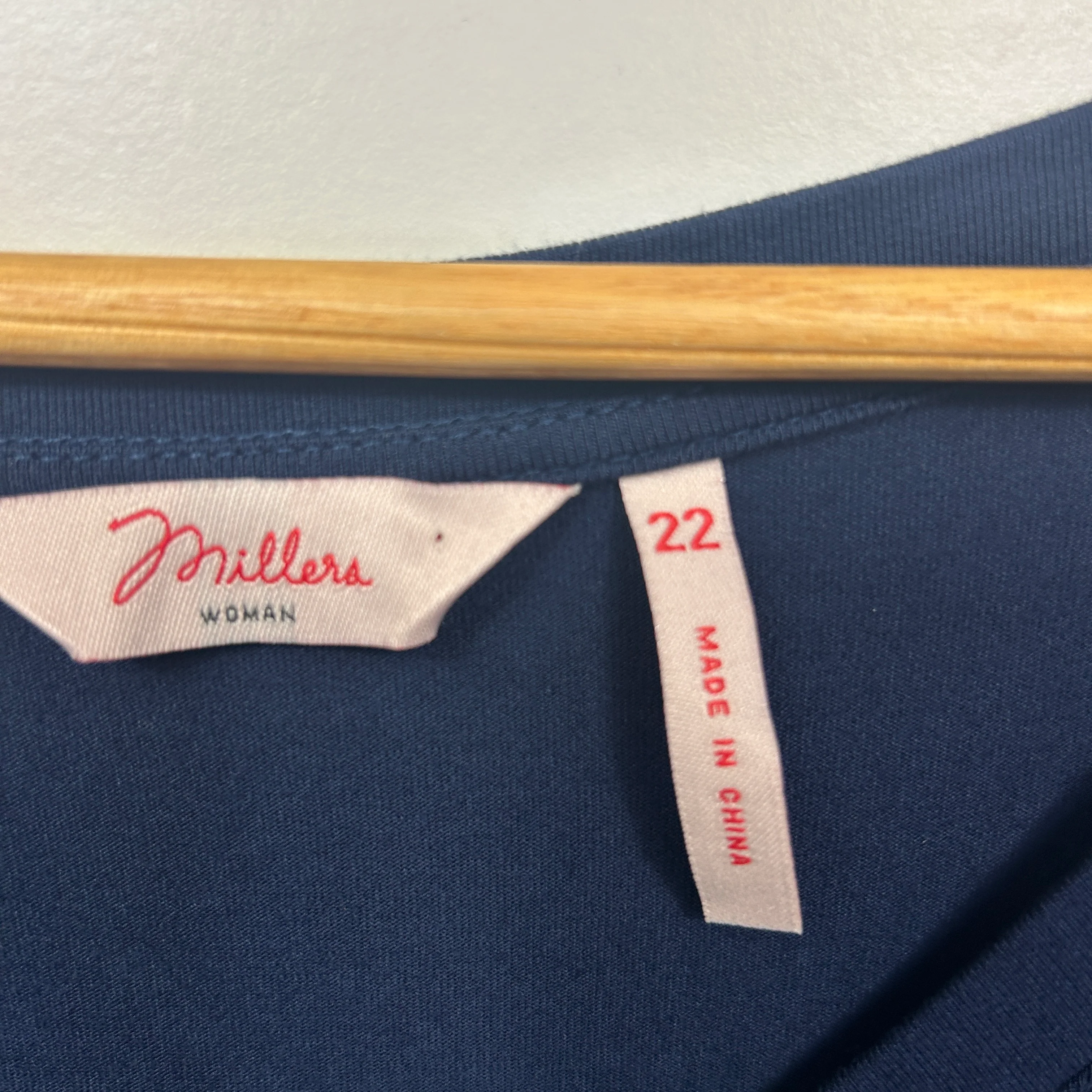 Millers Navy Long Sleeve Casual Top - Size 22 - Image 3