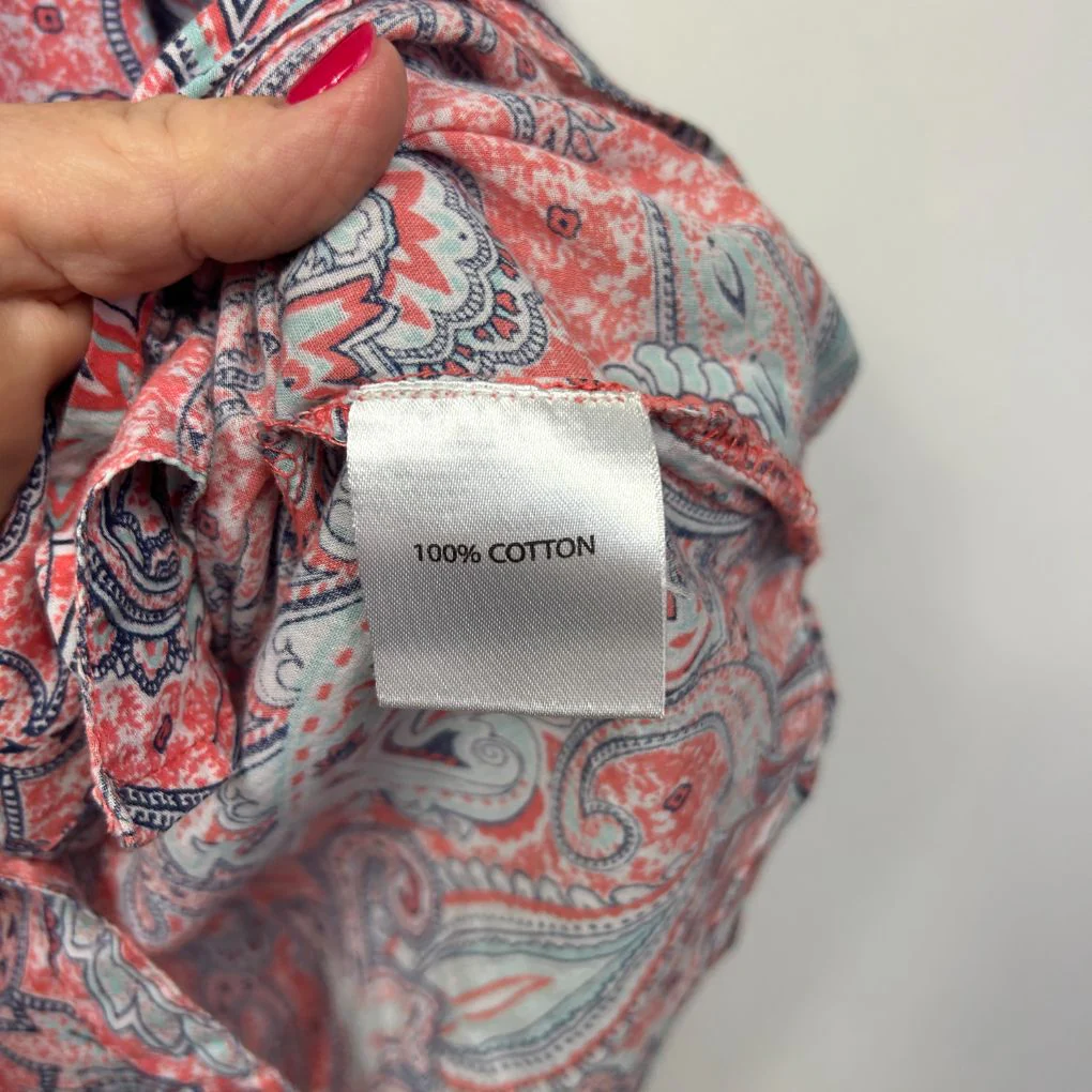 Millers Pink Cotton Paisley Shirt - Size 14 - Image 2