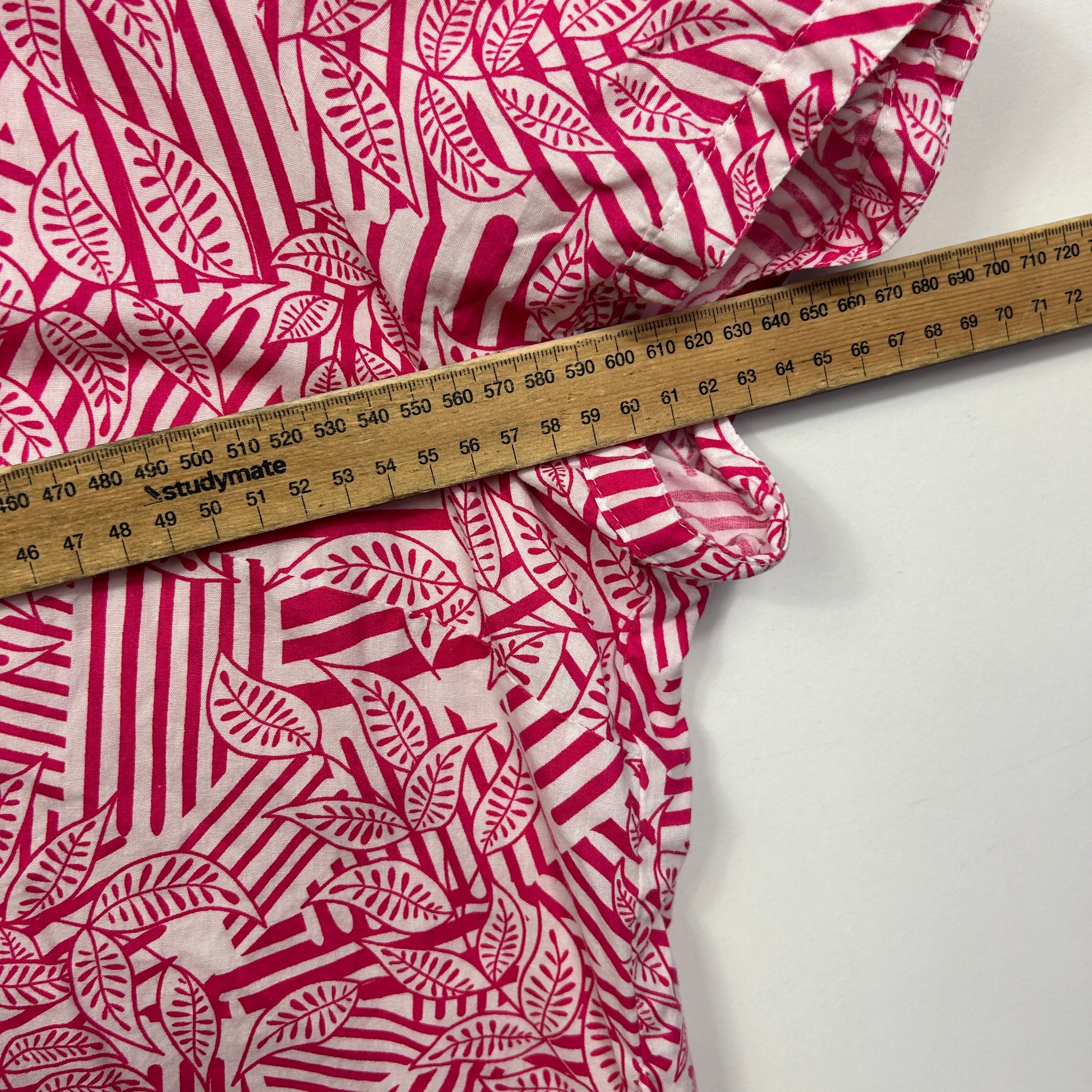 Millers Pink and White Printed Top - Size 22 - Image 5