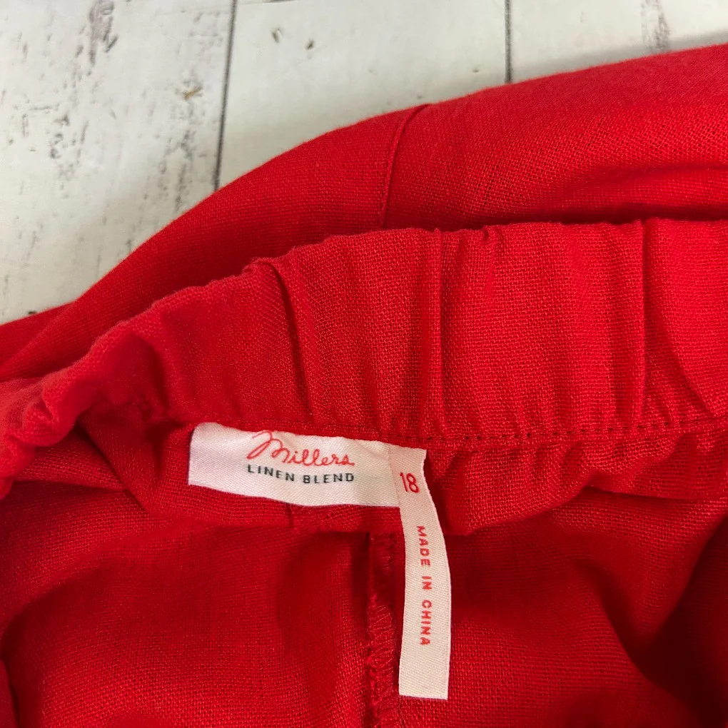 Millers Red Capri Pants - Size 18 - Image 2