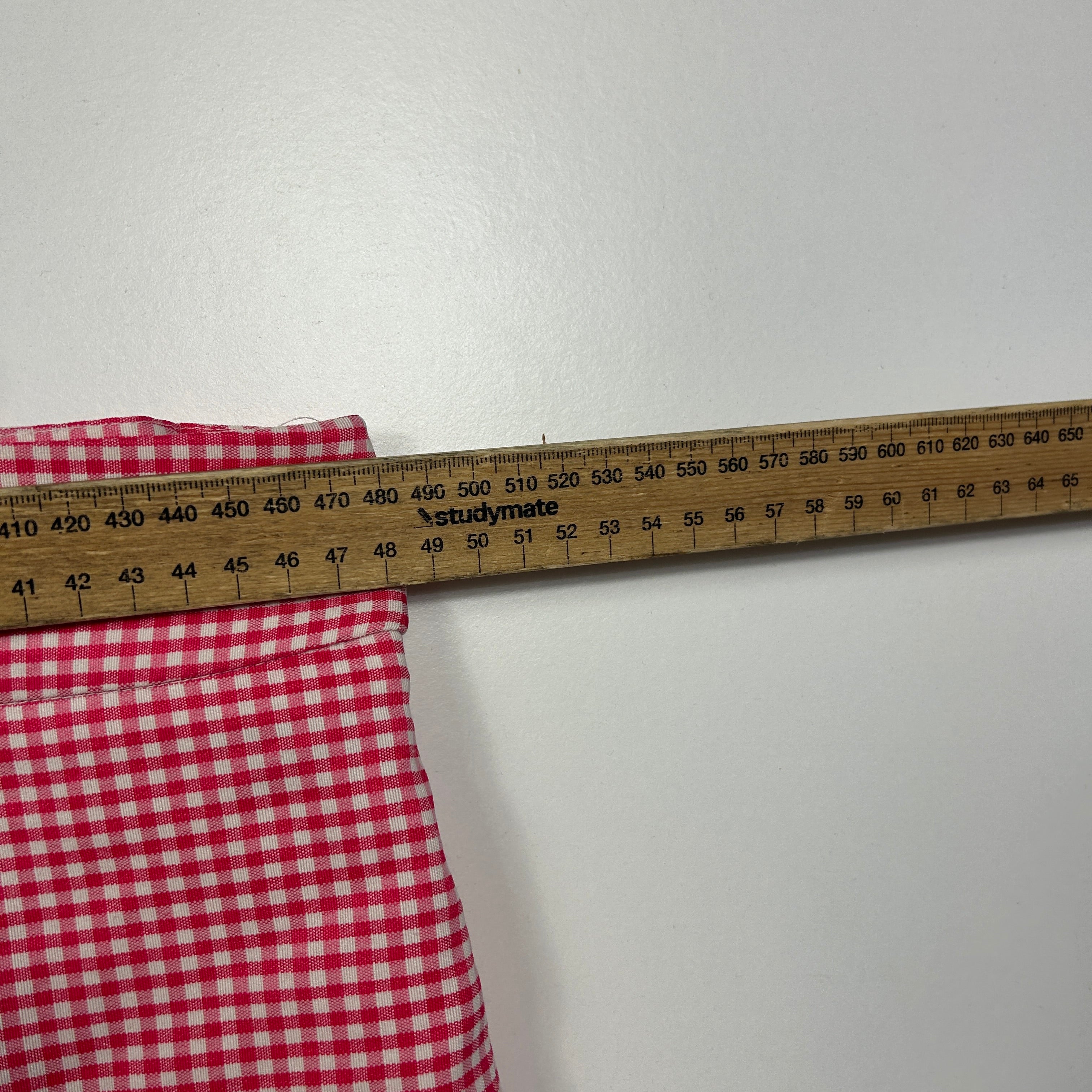 Vintage Cottagecore Miller's Pink Gingham Capri Pants - Size 16 - Image 3
