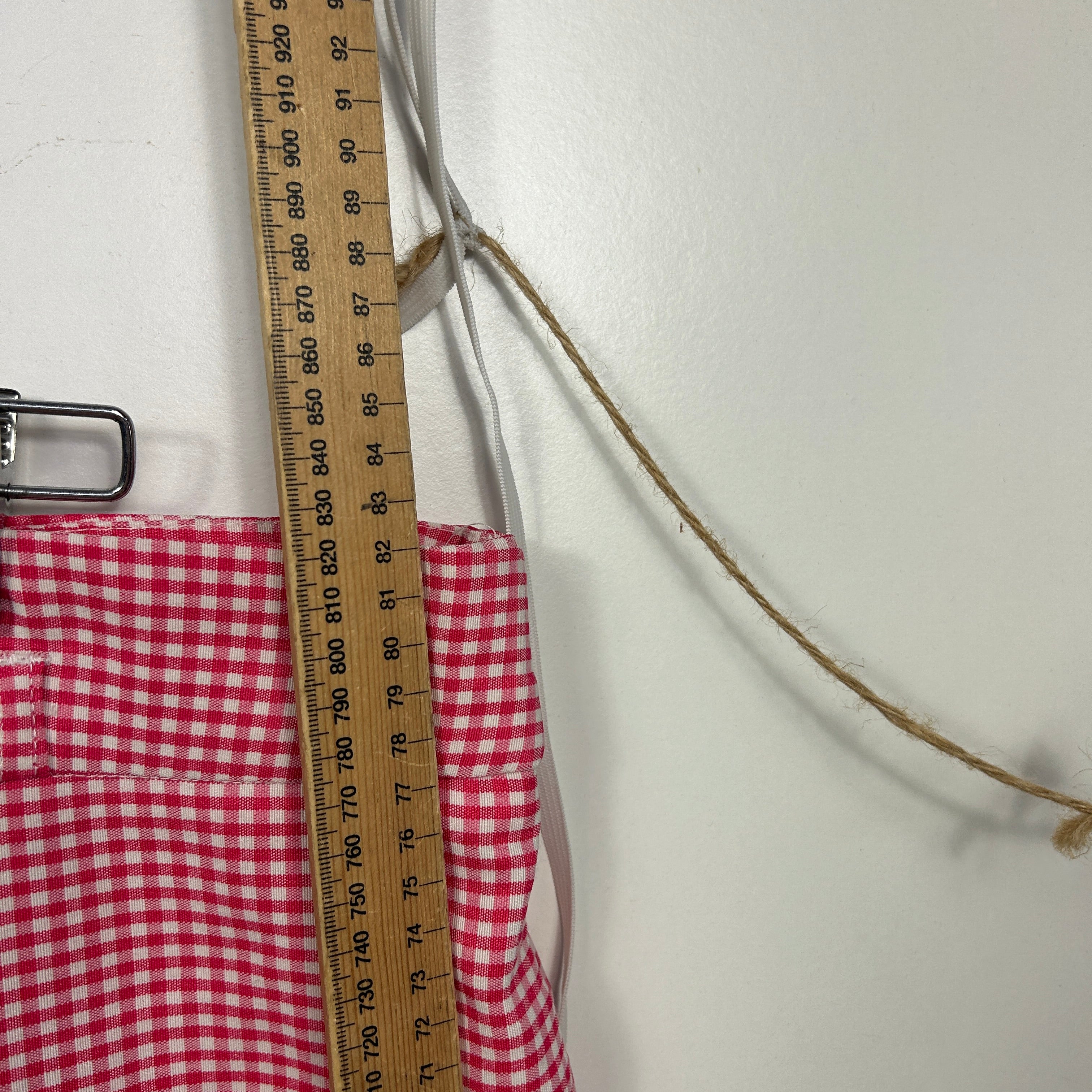 Vintage Cottagecore Miller's Pink Gingham Capri Pants - Size 16 - Image 4