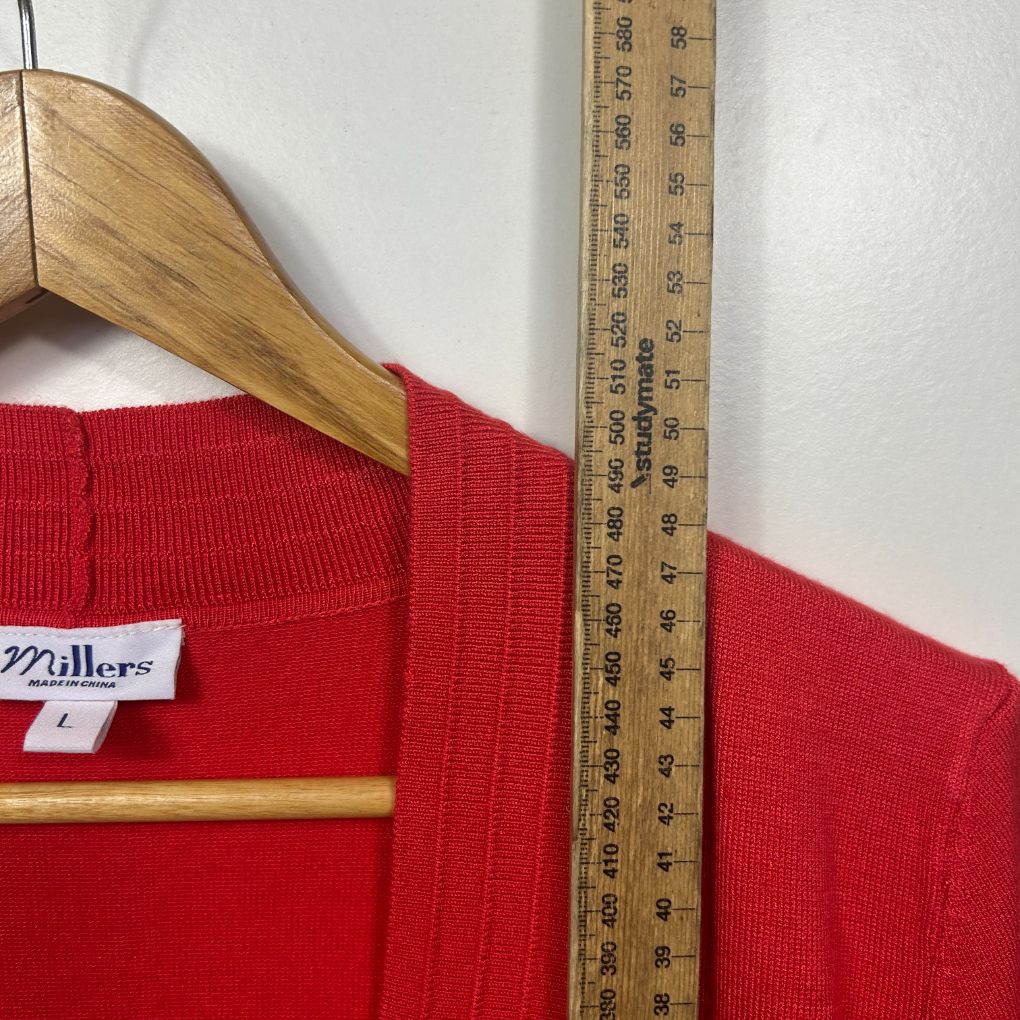 Millers Red Knit Top - Size L - Image 5