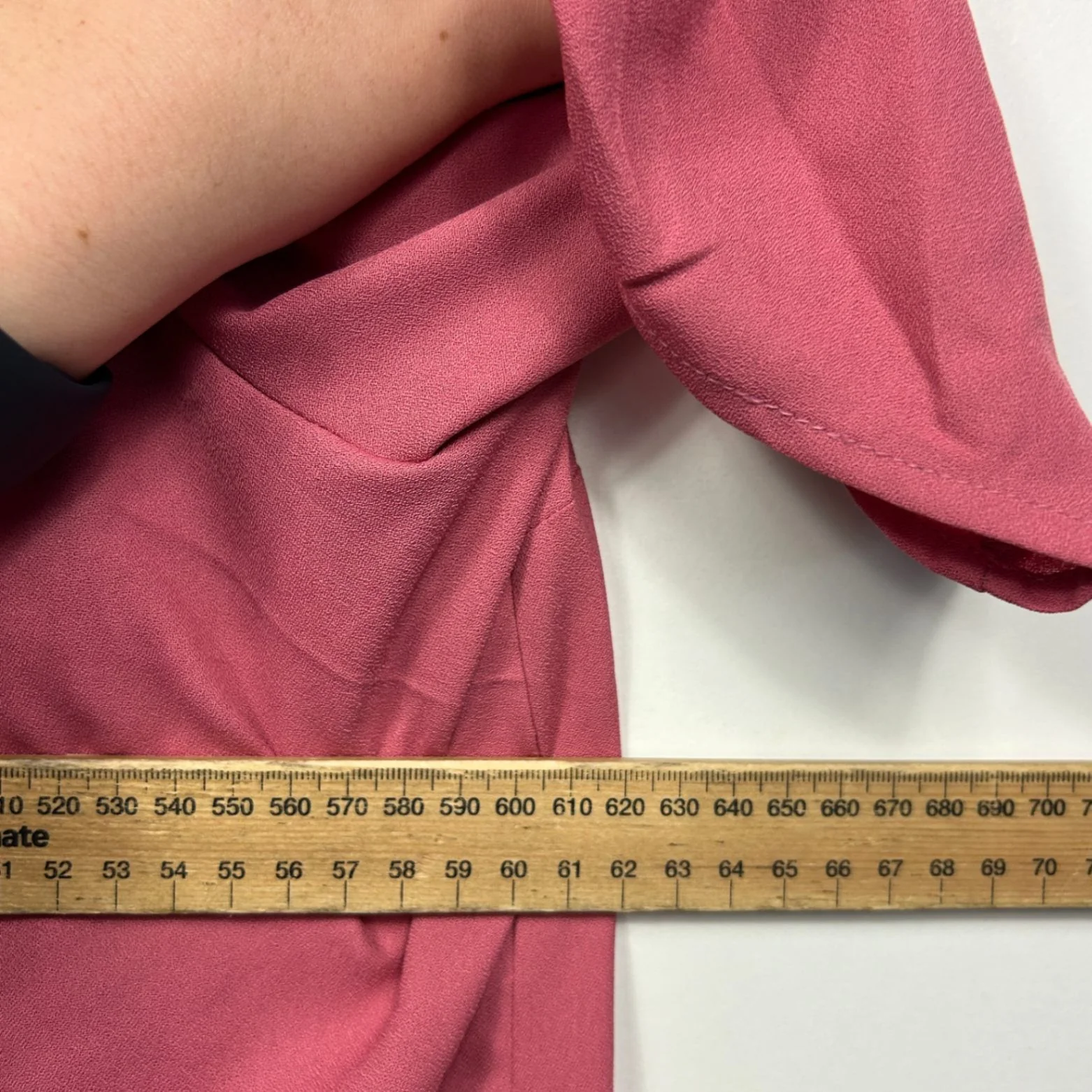 Millers Rose Pink 3/4 Roll Tab Sleeve Pleated Blouse Size 20 - Image 8