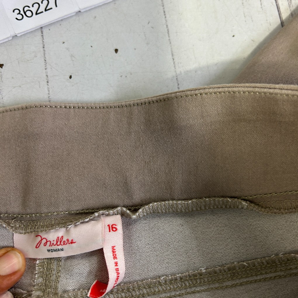 Millers Taupe Pants - Size 16 - Image 2