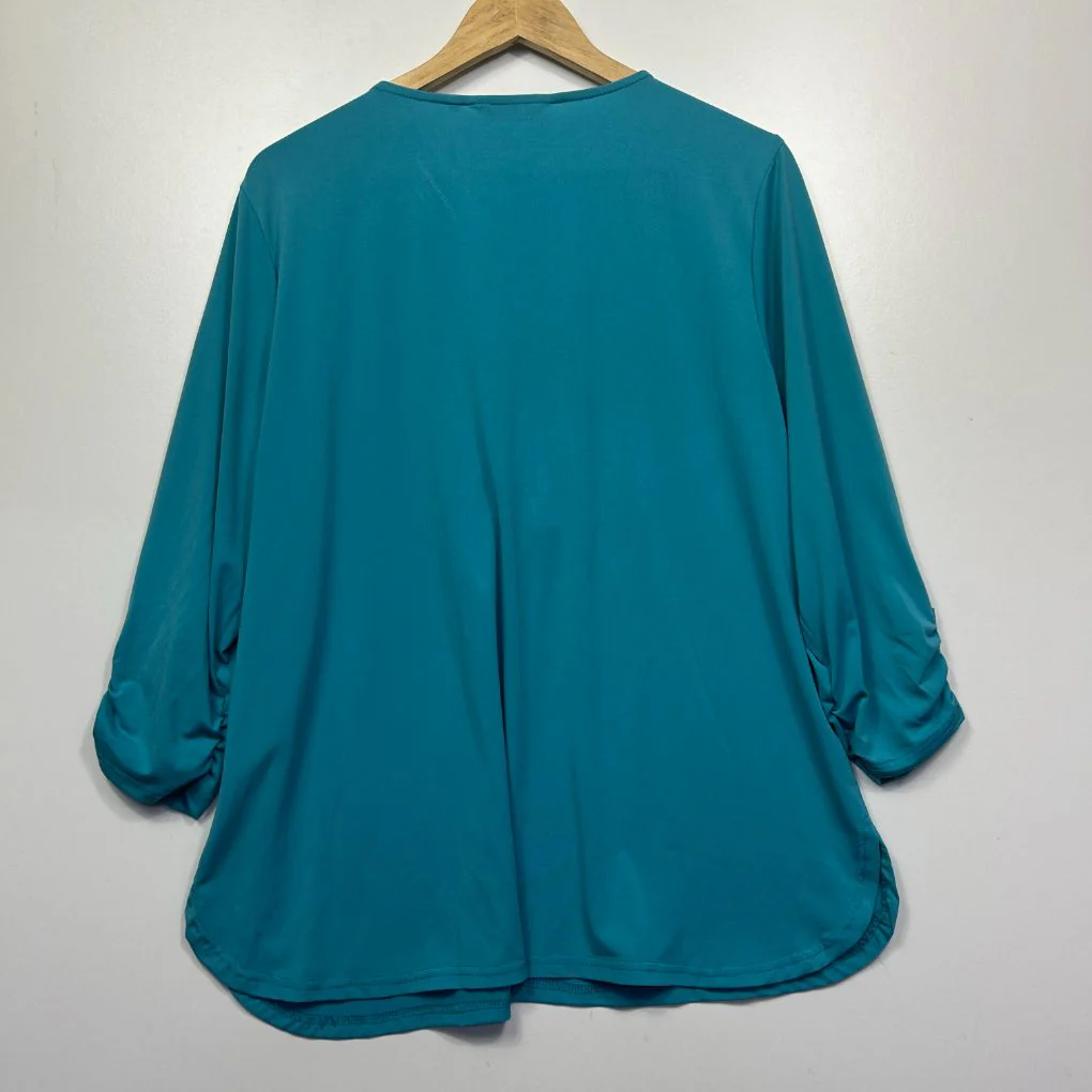 Millers Teal Blouse - Size 16 - Image 4