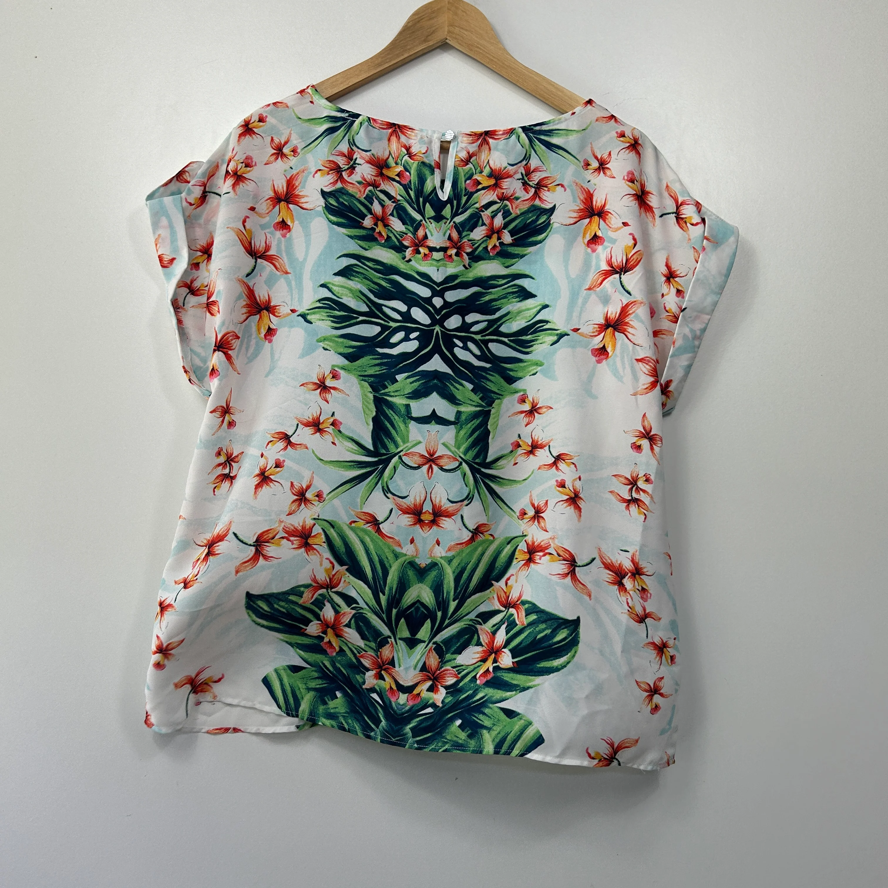 Millers White Tropical Floral Print Top - Size 14 - Image 4