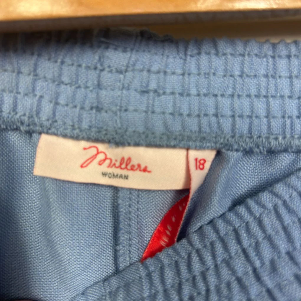 Millers Woman Blue 3/4 Pants Size 18 - Image 2