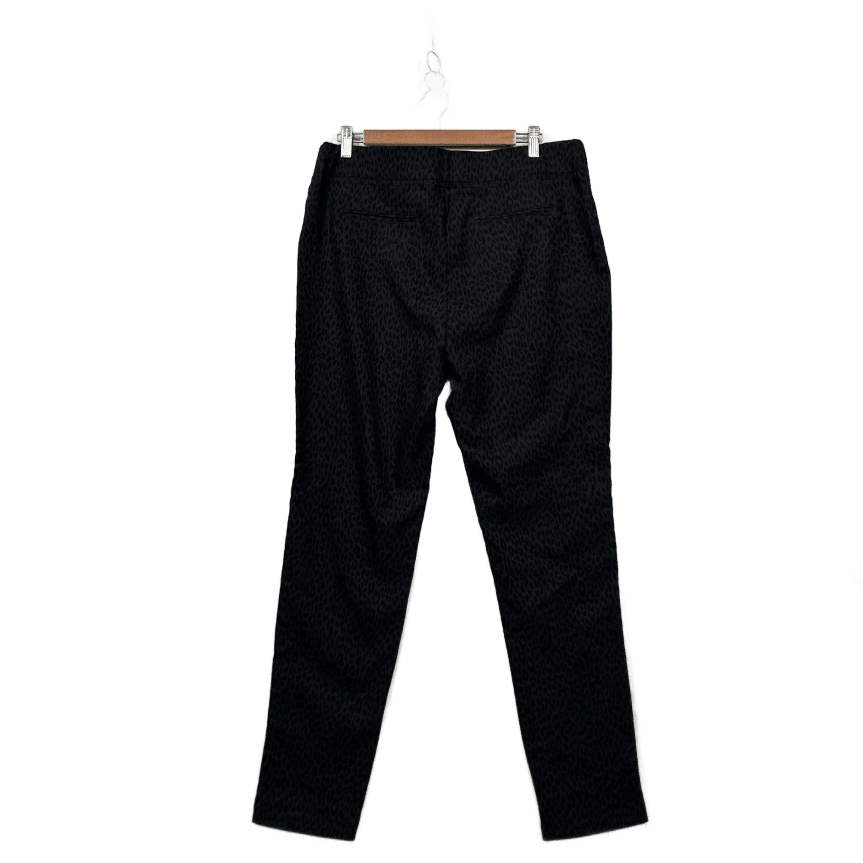 Millers Womens Black Animal Print Slim Leg Stretch Trousers Pants Size 16 - Image 2