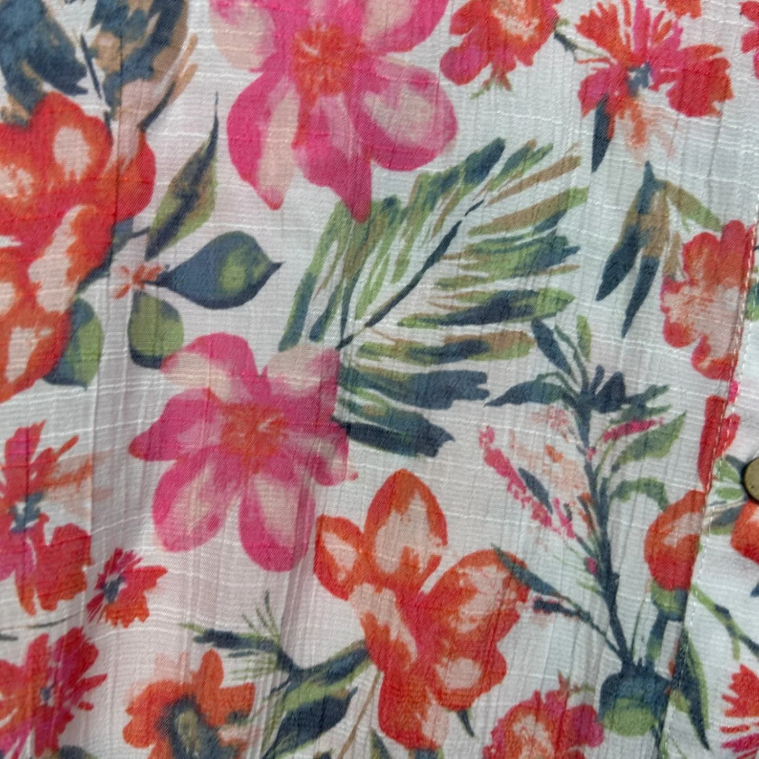 Millers Women's Multicoloured Viscose Floral 3/4 Sleeve Button Up Top Size 16 - Image 3
