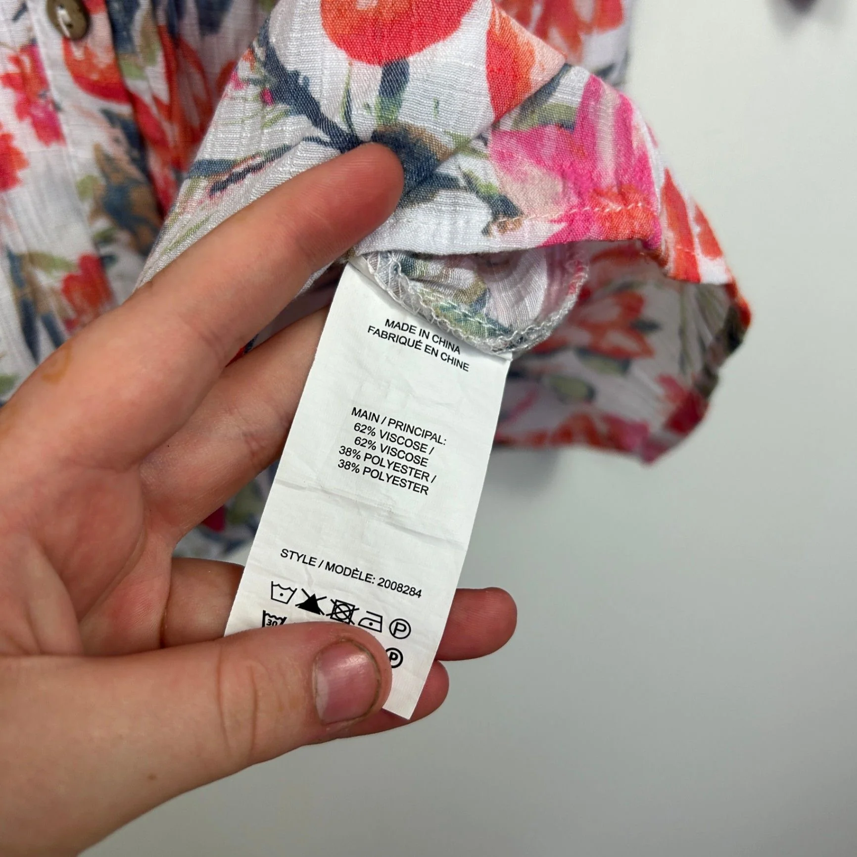 Millers Women's Multicoloured Viscose Floral 3/4 Sleeve Button Up Top Size 16 - Image 5