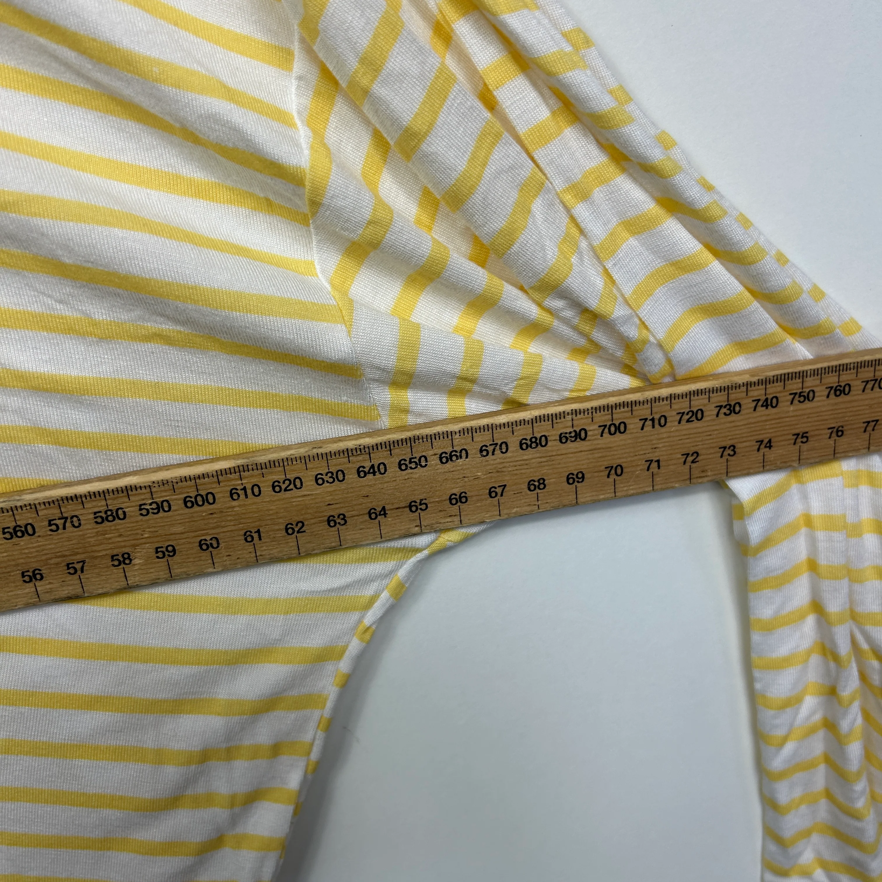 Millers Yellow White Striped Casual Top - Size 20 - Image 6