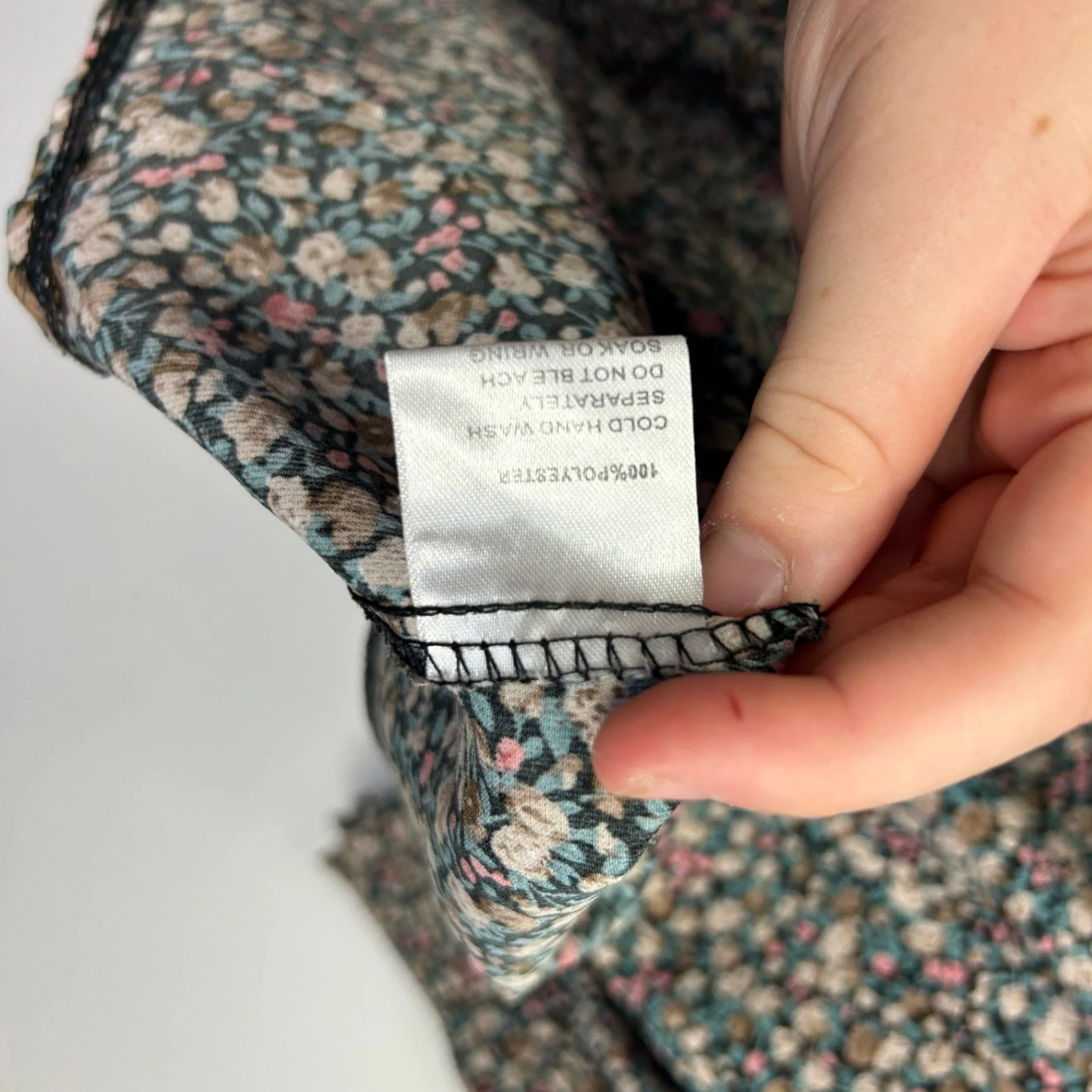 Miracle Multicoloured Floral Long Sleeve Smock Dress Size 14 - Image 5