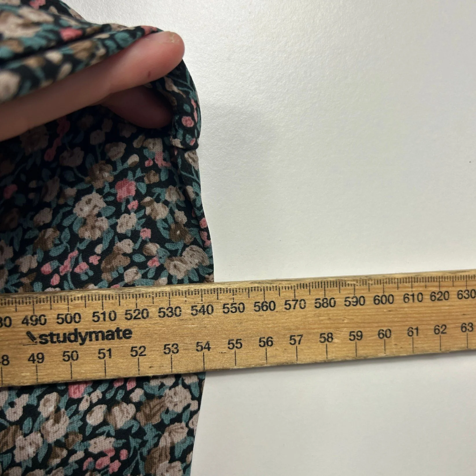 Miracle Multicoloured Floral Long Sleeve Smock Dress Size 14 - Image 8