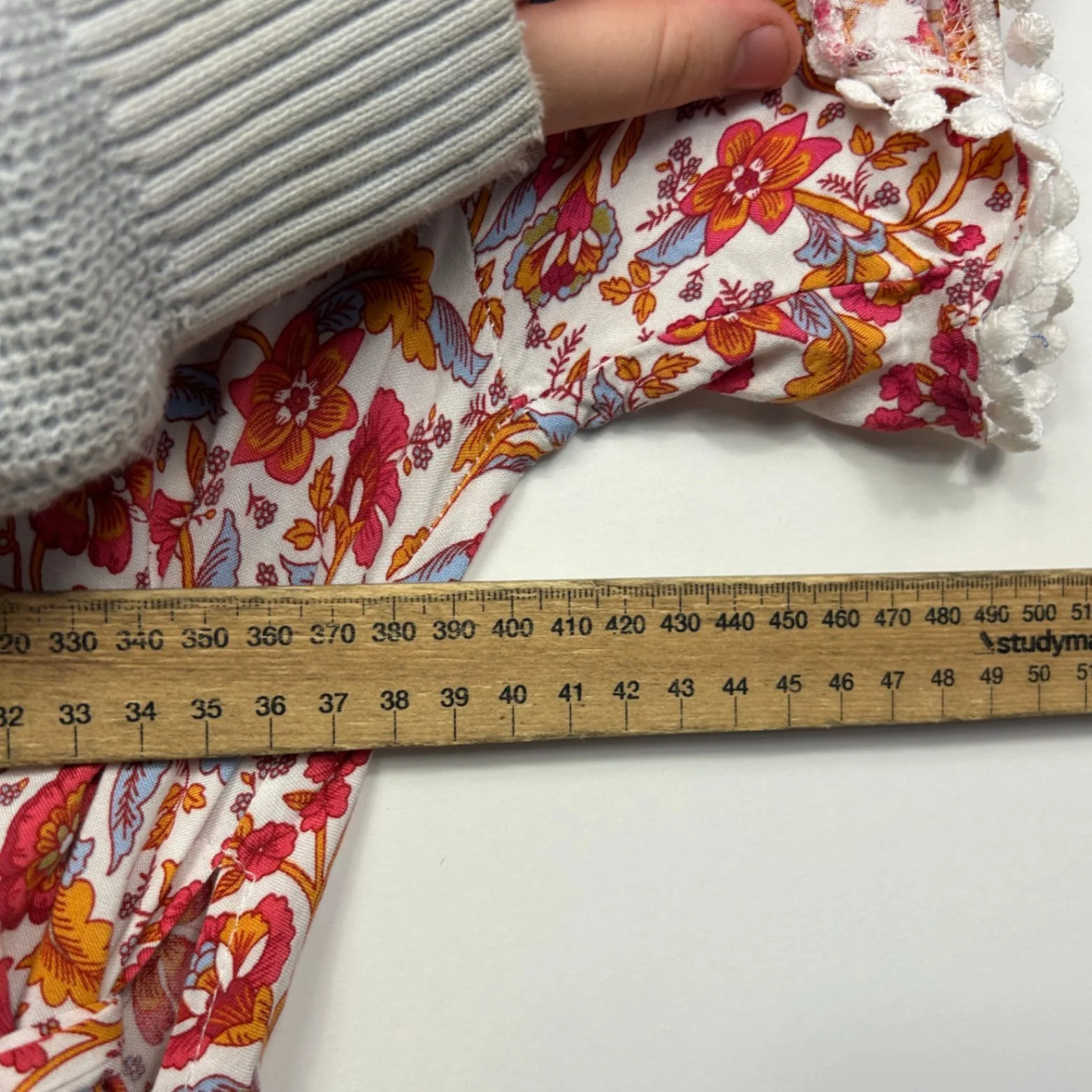Miracle Multicoloured Floral Wrap Boho Dress Size 14 - Image 7