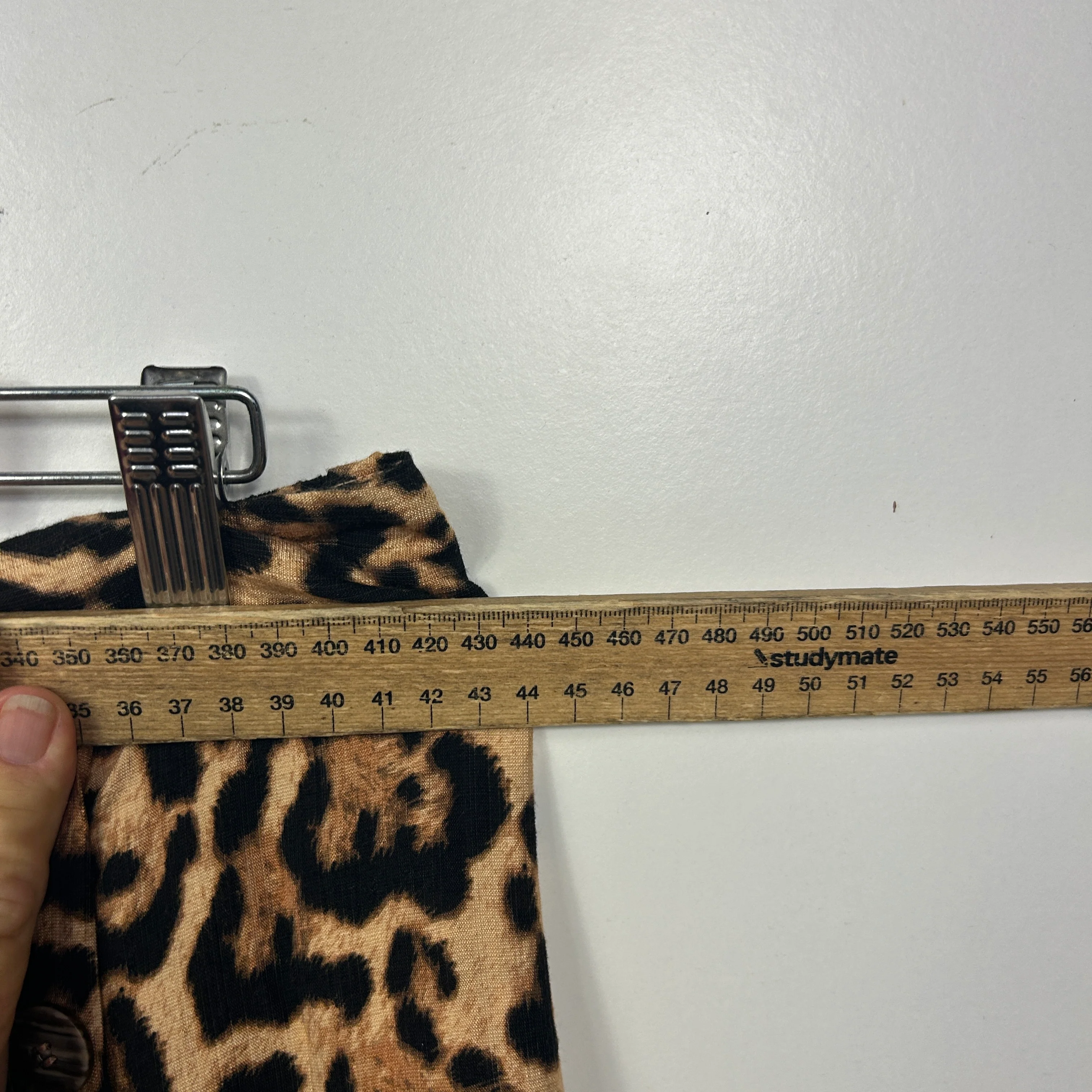 Missy Q Leopard Print Pants - Size 16 - Image 7