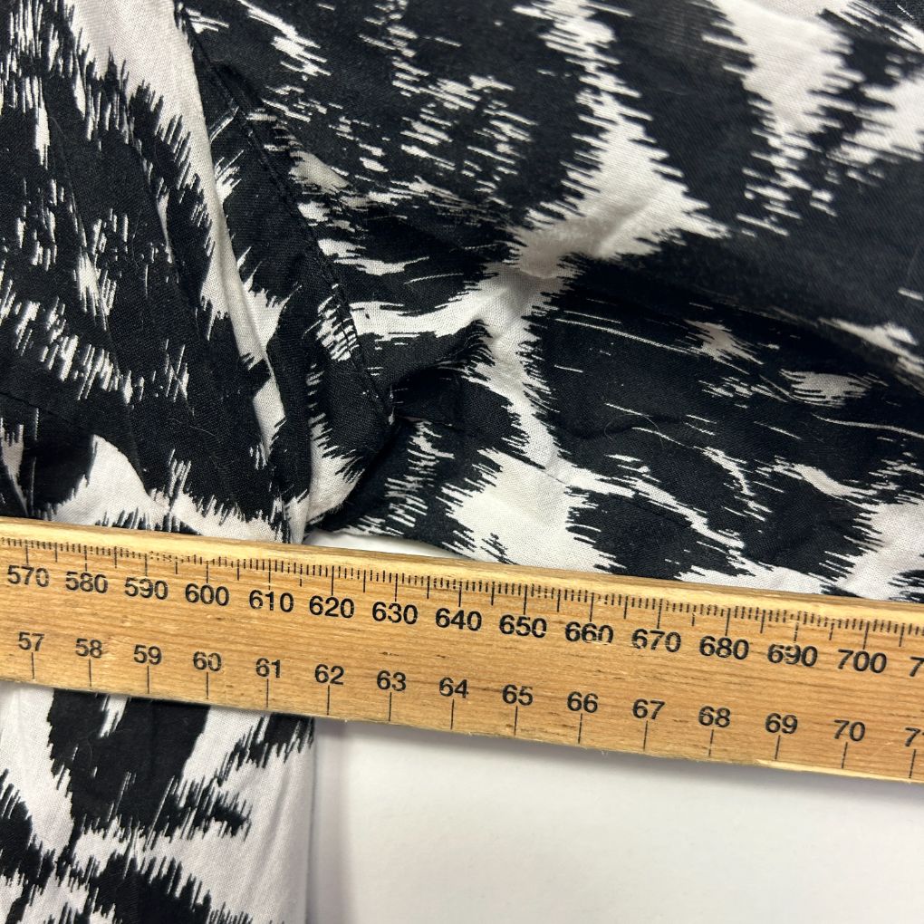 Moda Black Cotton Floral Print Shirt - Size 20 - Image 6
