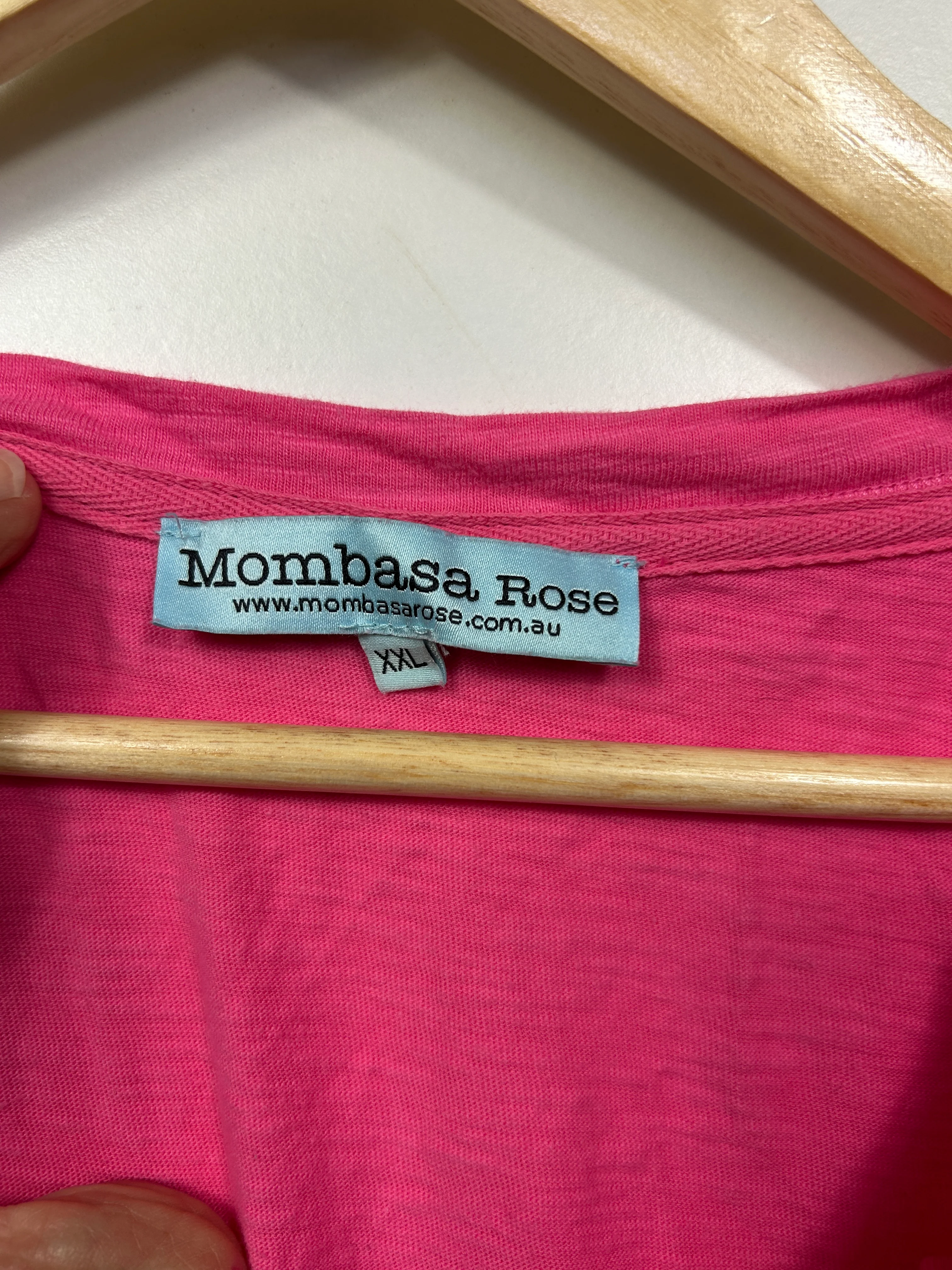 Mombasa Rose Pink Top - Size XXL - Image 3