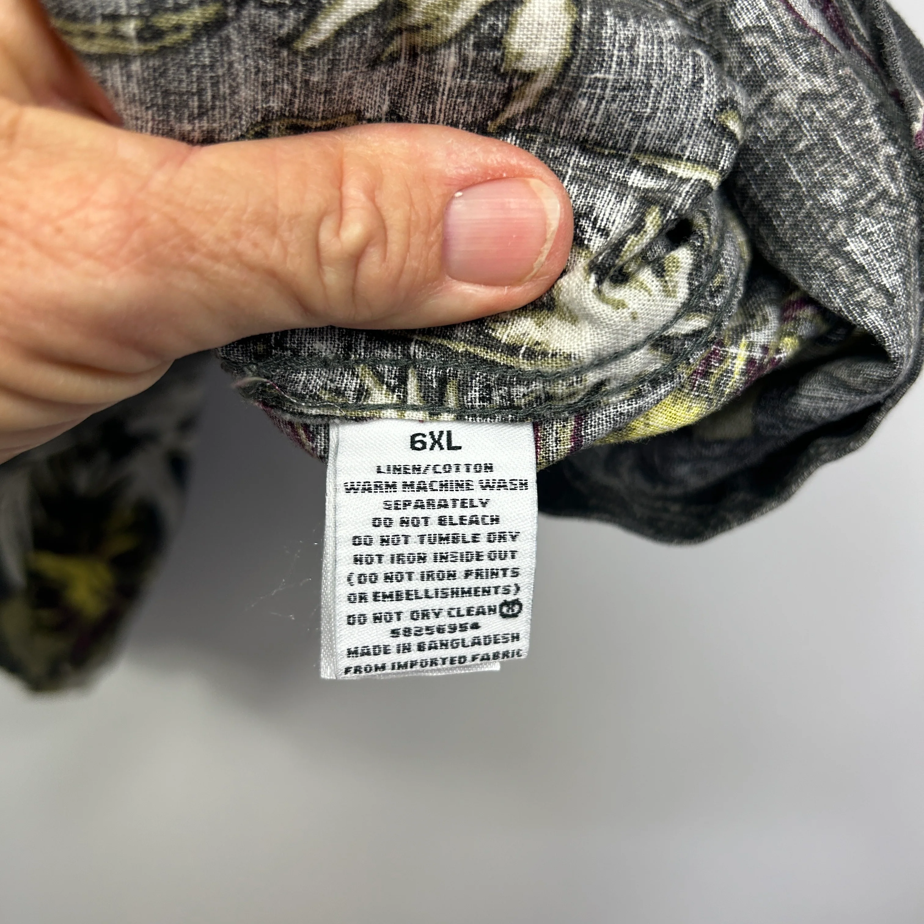 Mr Big Black Tropical Print Shirt - Size 6XL - Image 4