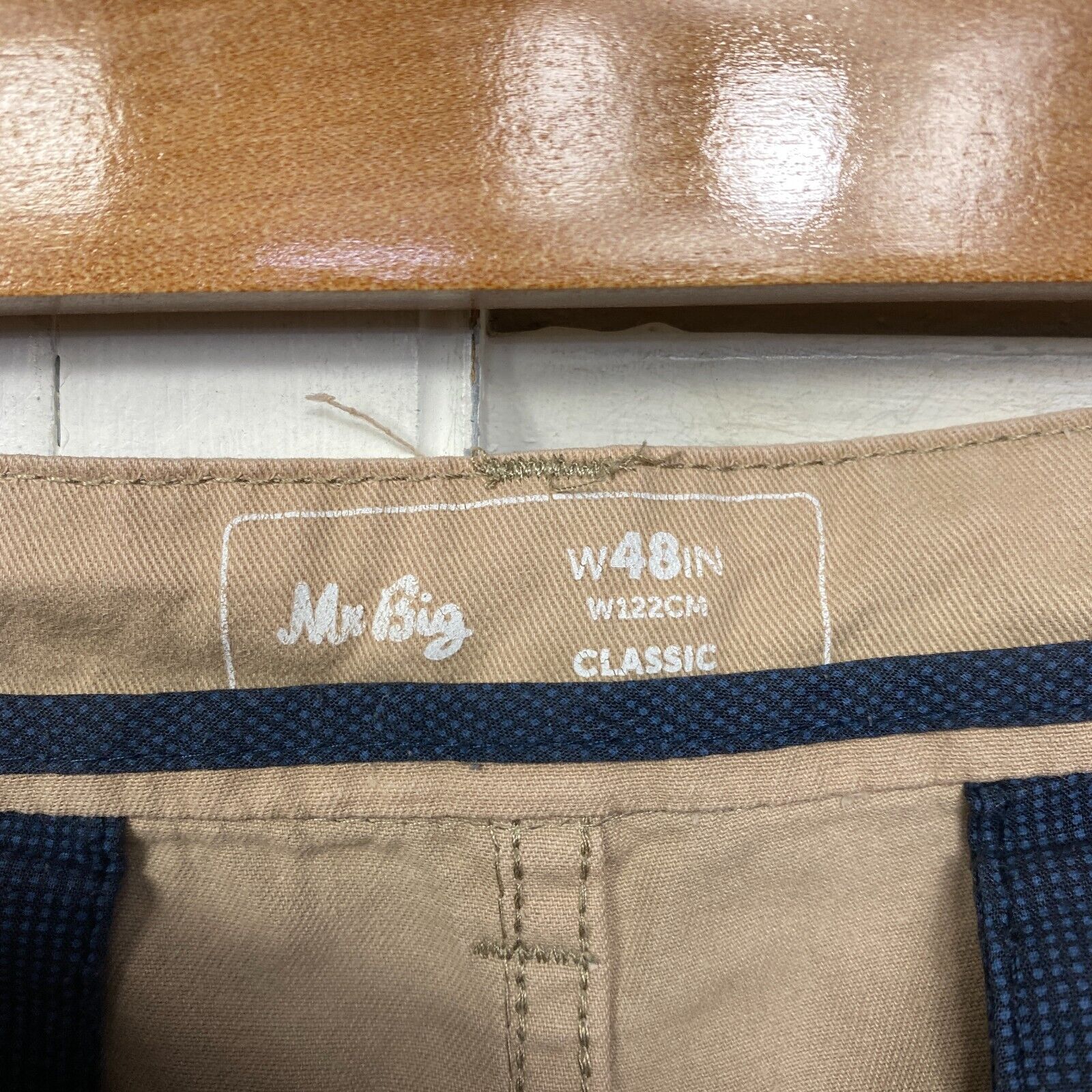 Mr Big Shorts Size 48 Plus Beige Pockets Big Tall Cotton - Image 5