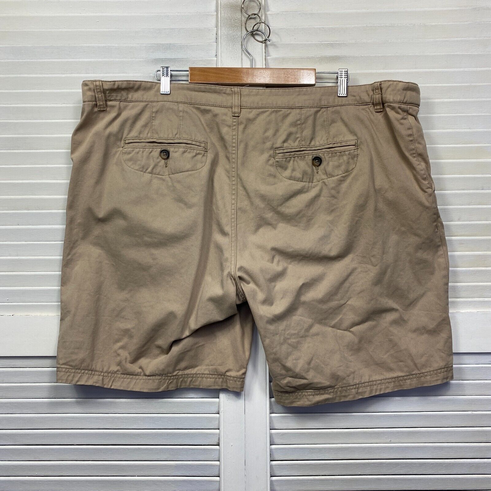 Mr Big Shorts Size 48 Plus Beige Pockets Big Tall Cotton - Image 9
