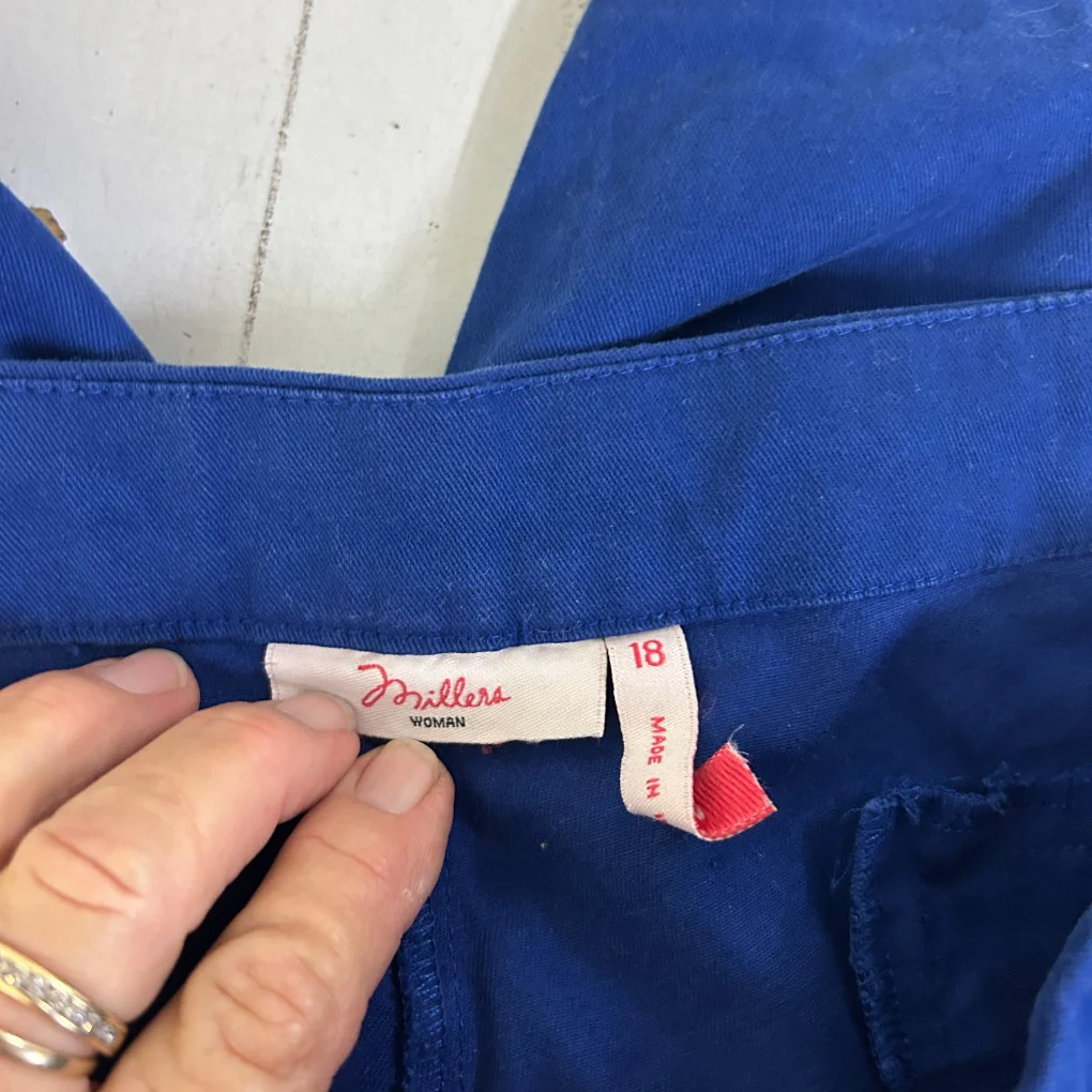 Millers Blue Shorts - Size 18 - Image 4