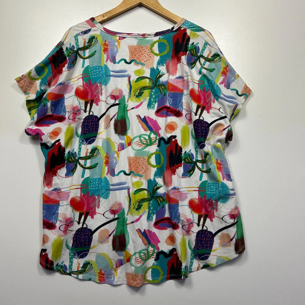 Multicoloured Print Top - Size 16? - Image 2