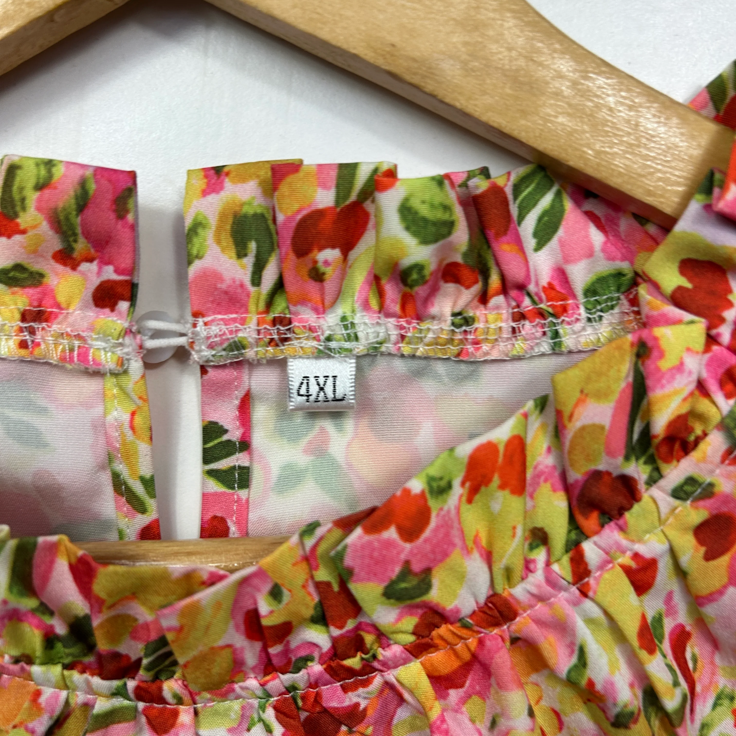 Multicoloured Floral Top - Size 4XL - Image 3