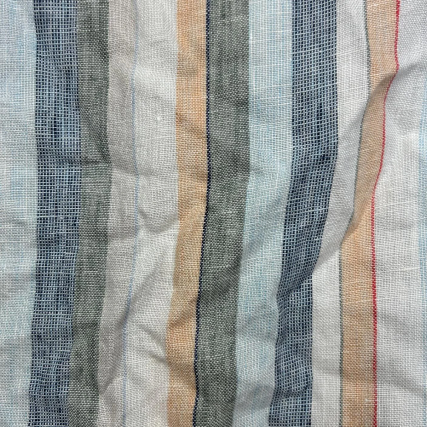Naturals by O & J Multicoloured Striped Sleeveless Linen Dress Size 14 - Image 4