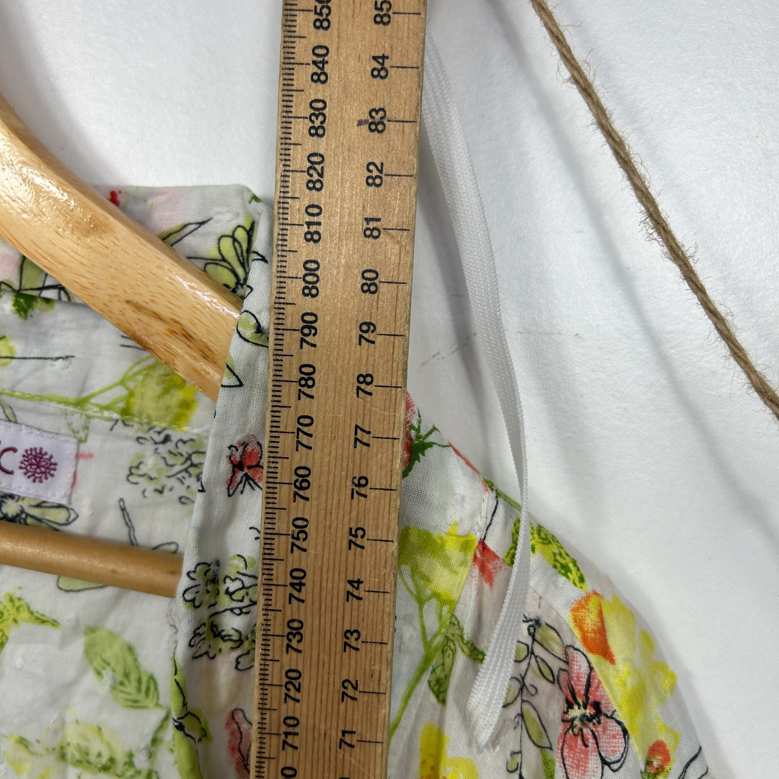 Naudic White Floral Print Kimono - Size 12/14/16 - Image 5