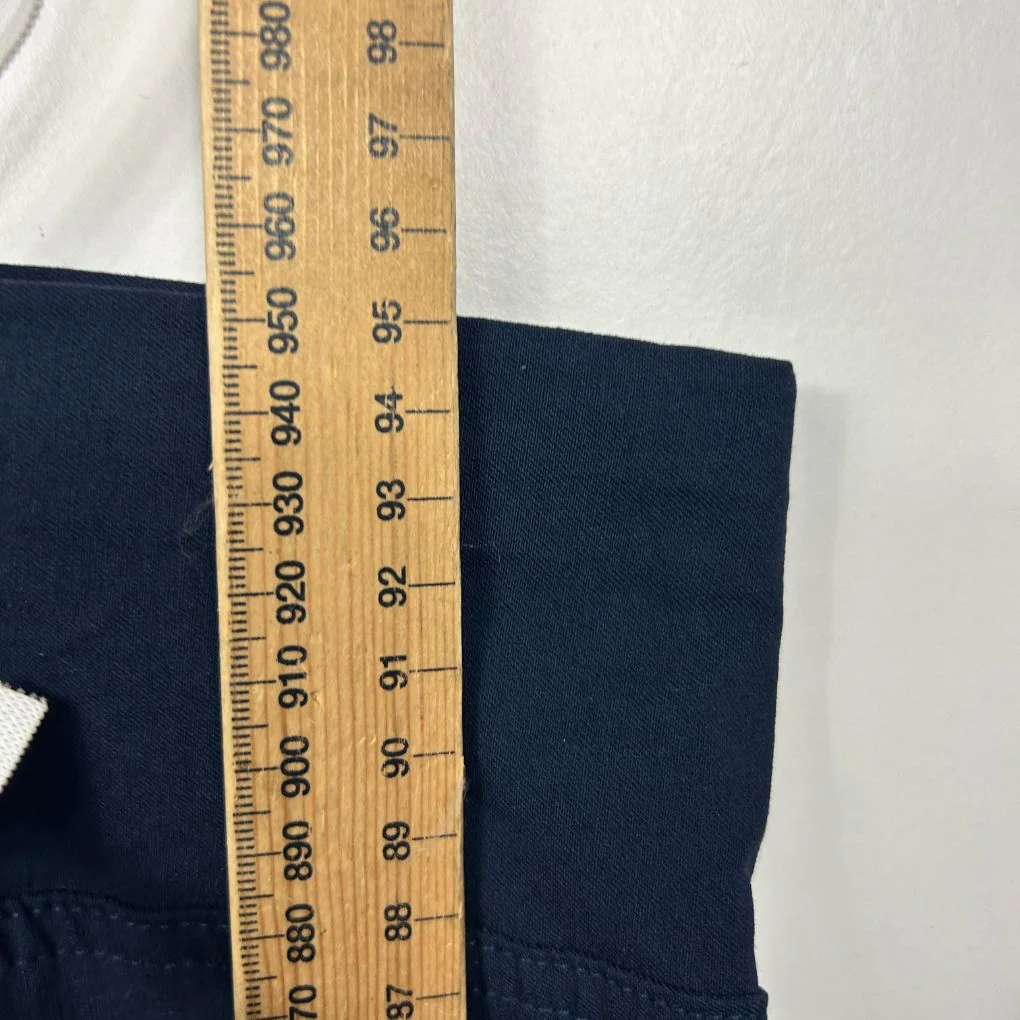 Autograph Navy Slim Leg Pants with Ankle Zip - Size 24 - Image 5