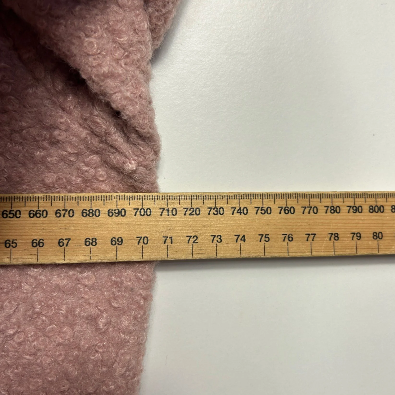New Collection Oversized Bouclé Hooded Coat Pink Longline Dance - Image 7