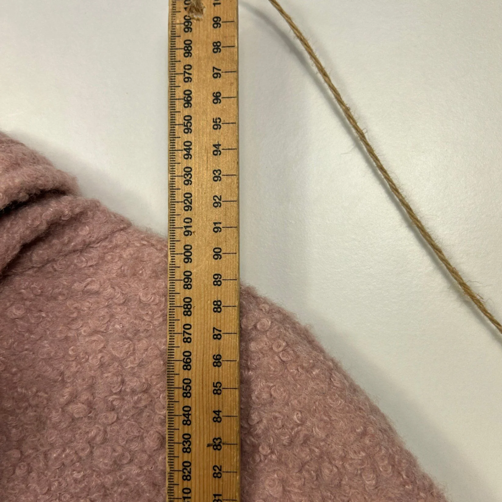 New Collection Oversized Bouclé Hooded Coat Pink Longline Dance - Image 8