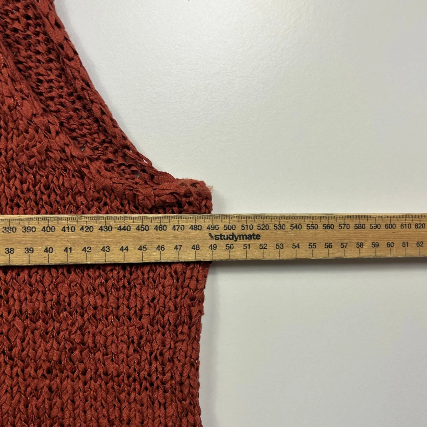 New Edited  Rust Brown Sleeveless Knit Vest Tank Top Size 14 - Image 6