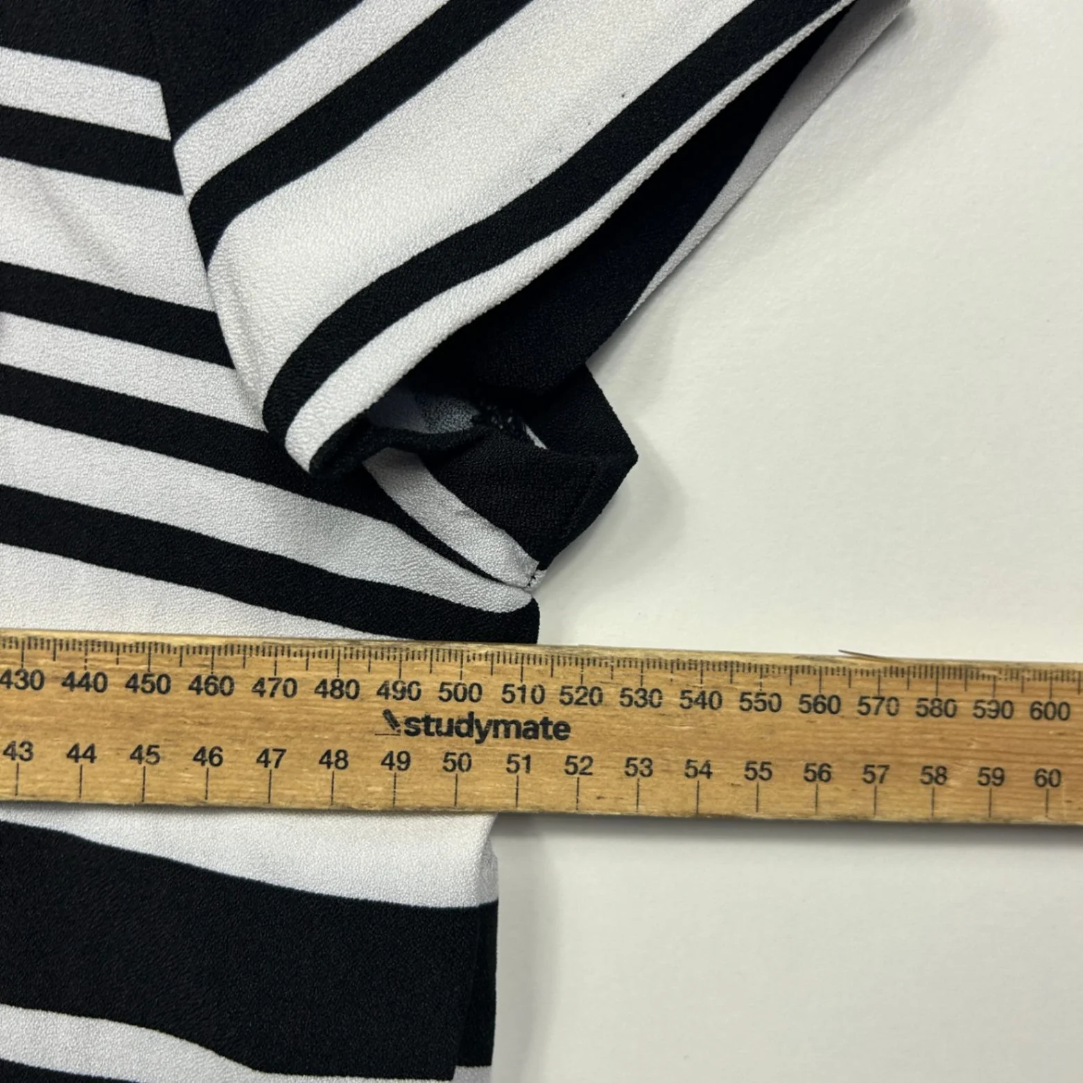 New Liz Jordan Black White Knee Length Shift Dress Size 16 - Image 6