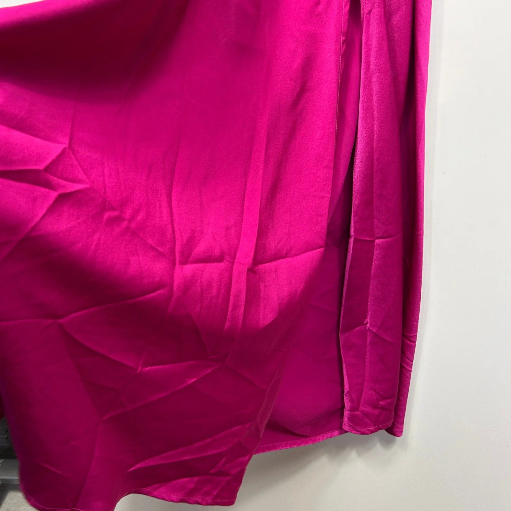 New Minx & Moss Satin Slip Dress Size 14 Pink Cut Out Sleeveless - Image 4