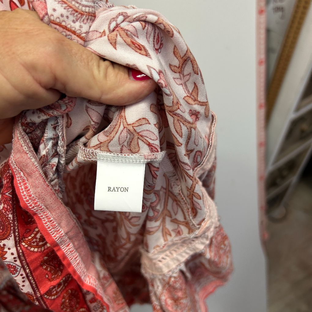 New U Collection Red Floral Boho Dress - Size 14 - Image 3